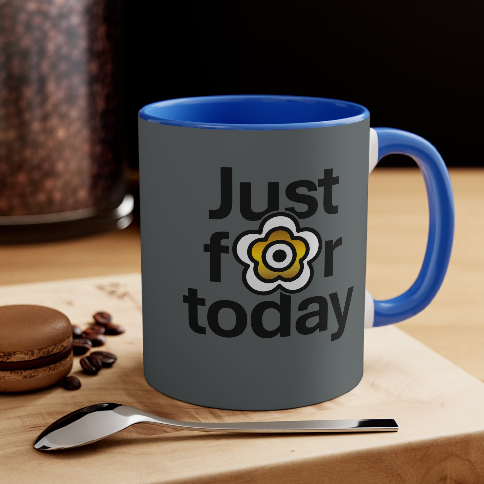 P🌺🌺P2Poppies Just for Today – Motivational Recovery Mug