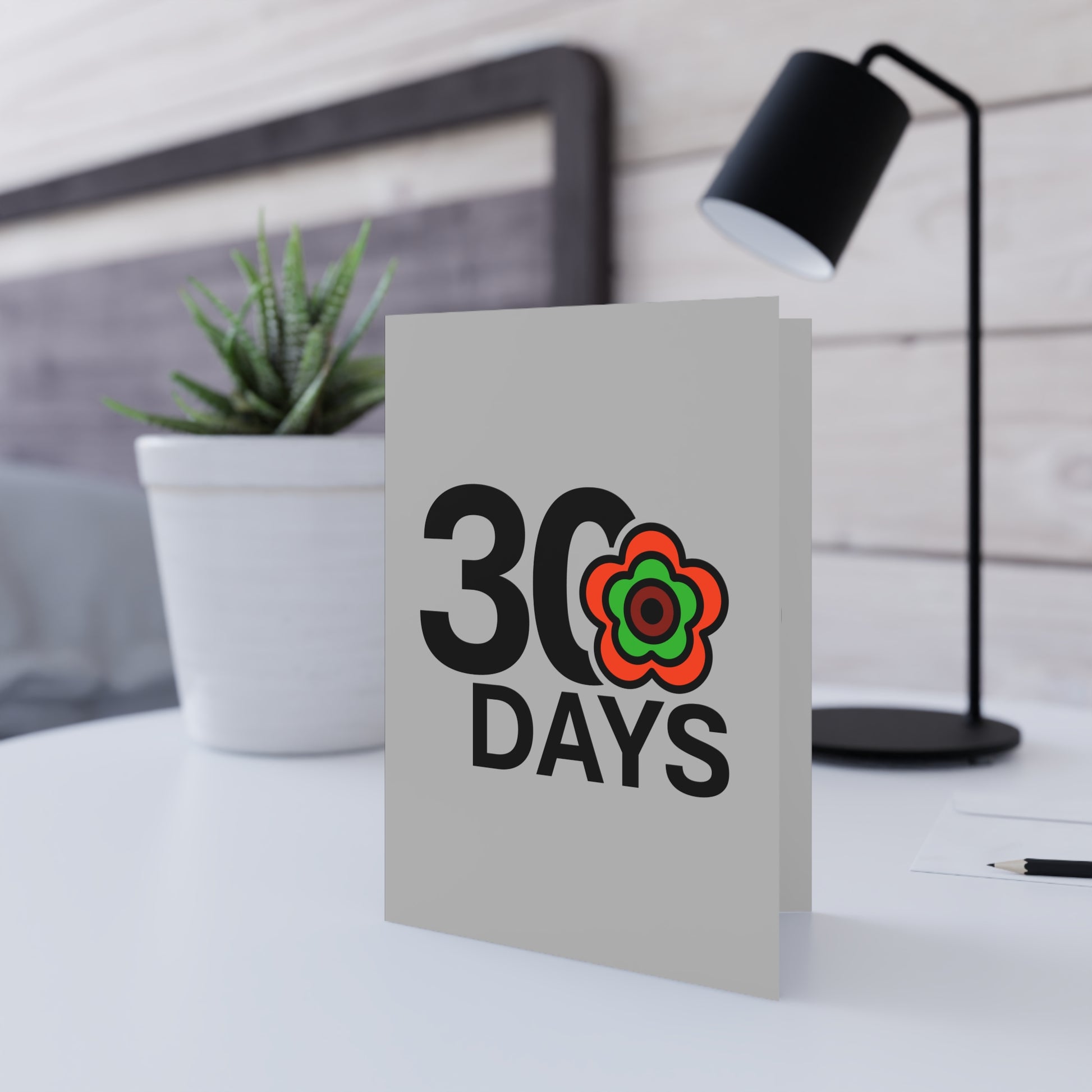 P🌺🌺P2Poppies 30 Days Milestone Greeting Card