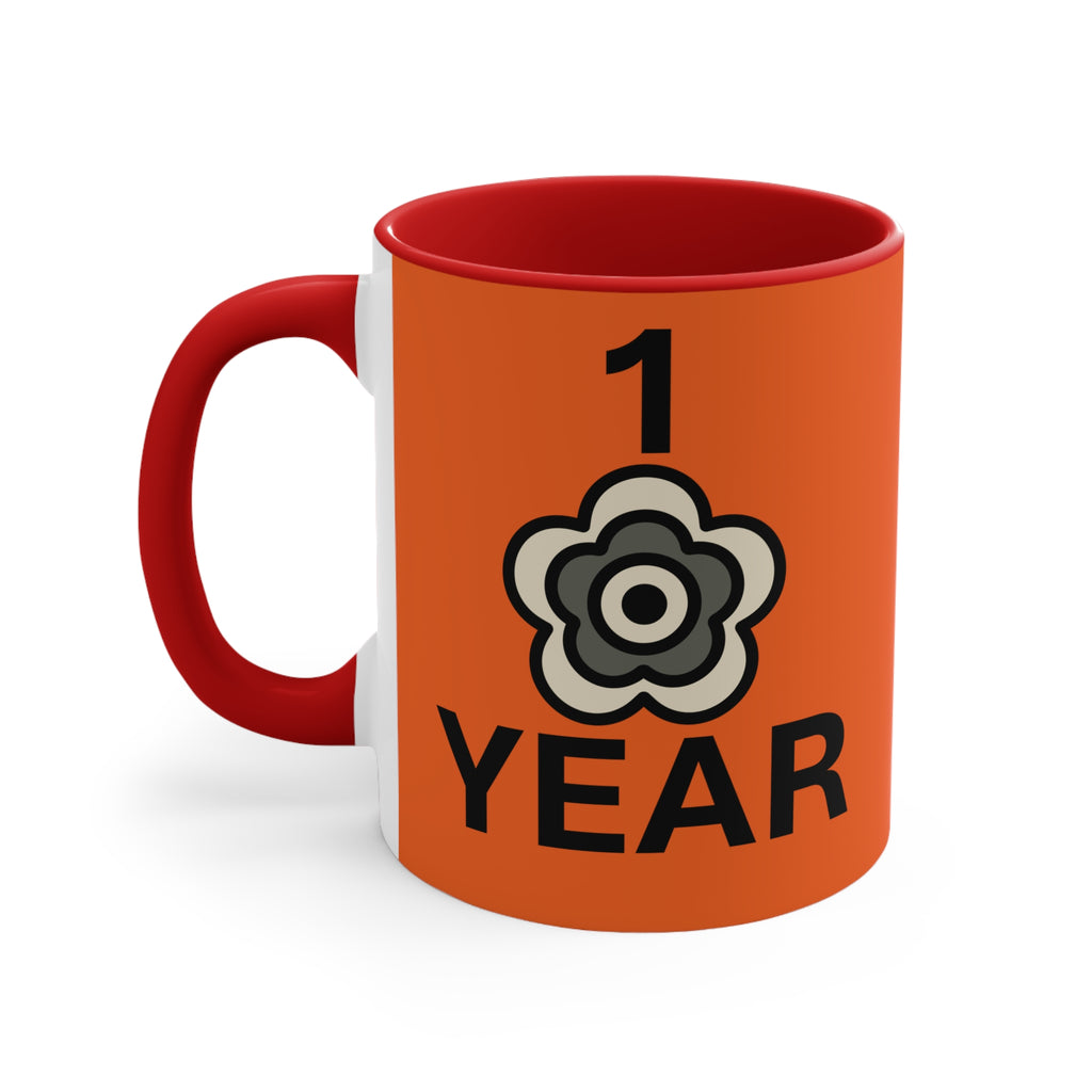 P🌺🌺P2Poppies 1 Year – Motivational Recovery Mug