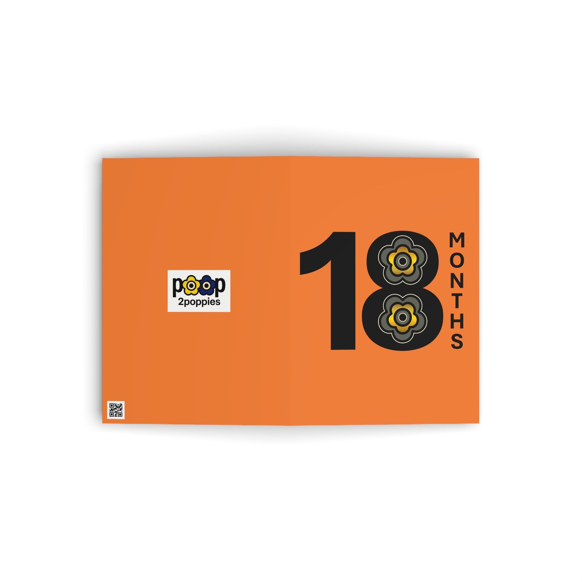 P🌺🌺P2Poppies 18 Months Milestone Greeting Card