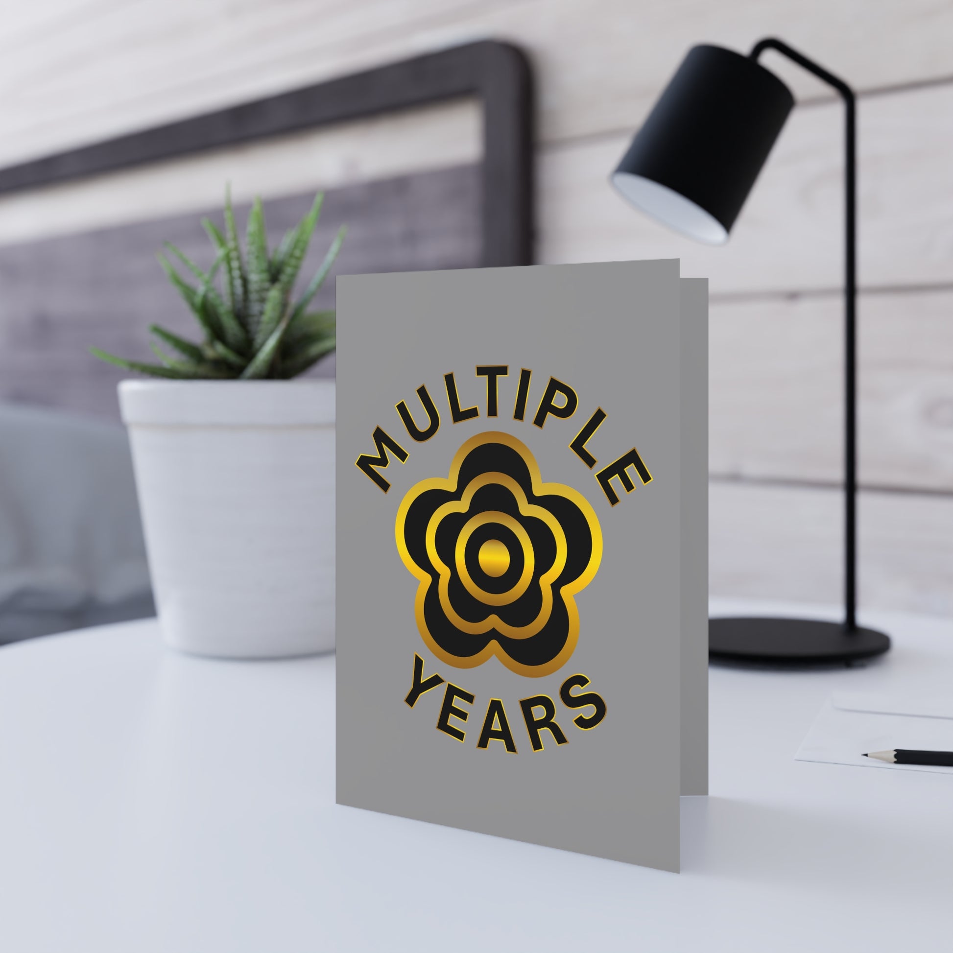 P🌺🌺P2Poppies Multiple Years Milestone Greeting Card