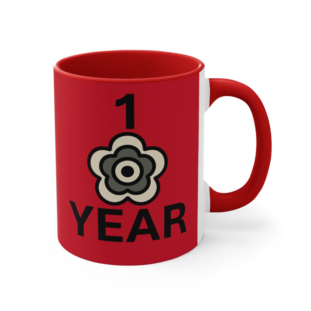 P🌺🌺P2Poppies 1 Year – Motivational Recovery Mug