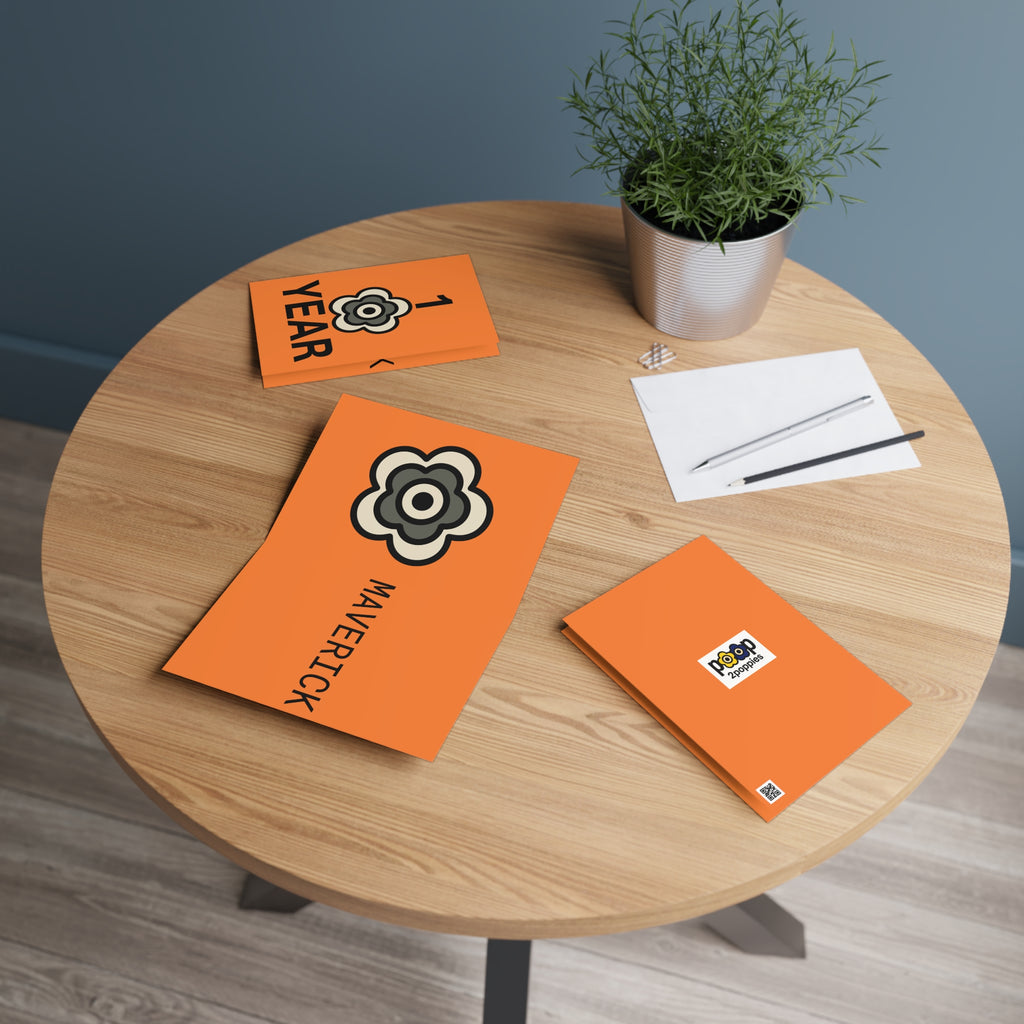 P🌺🌺P2Poppies 1 Year Milestone Greeting Card