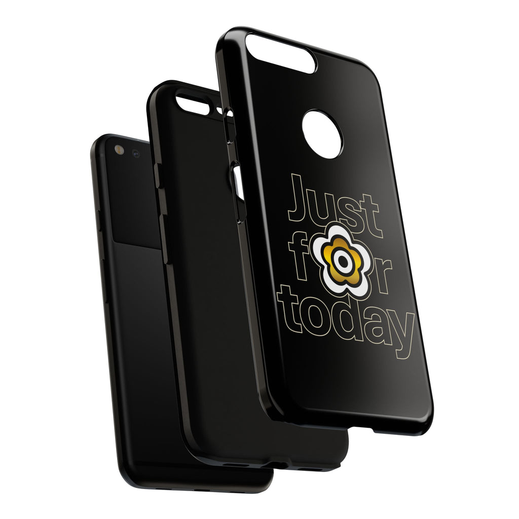 P🌺🌺P2Poppies Just for Today Google Phone Case – Inspirational Recovery Protection