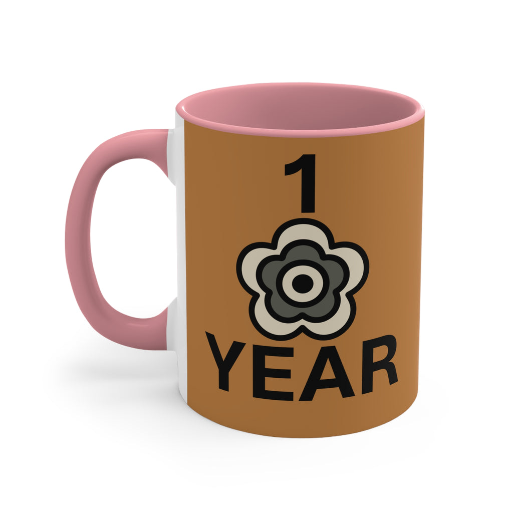 P🌺🌺P2Poppies 1 Year – Motivational Recovery Mug