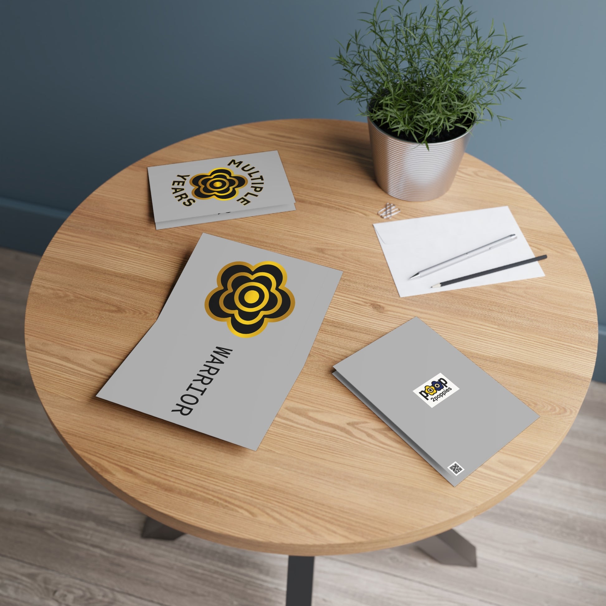 P🌺🌺P2Poppies Multiple Years Milestone Greeting Card