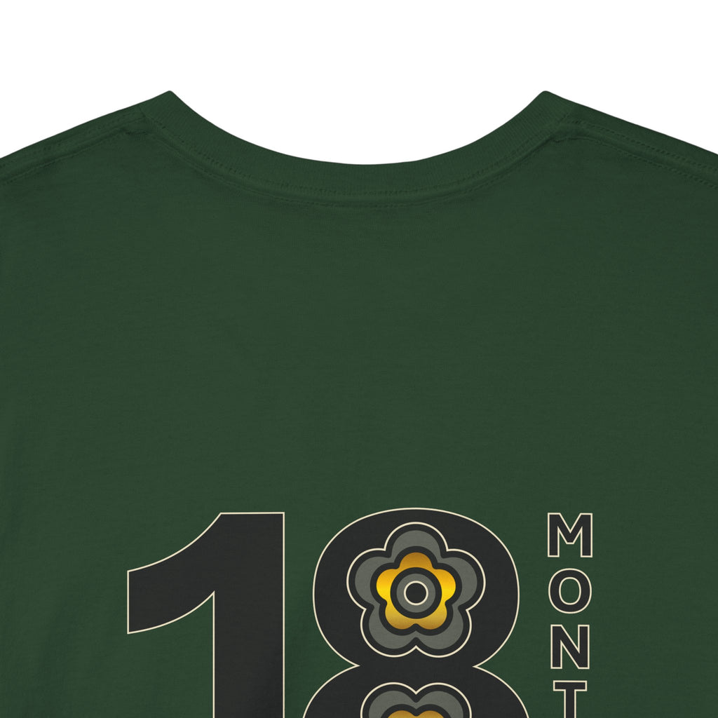 P🌺🌺P2Poppies 18 Months Sober – Motivational Recovery T-Shirt