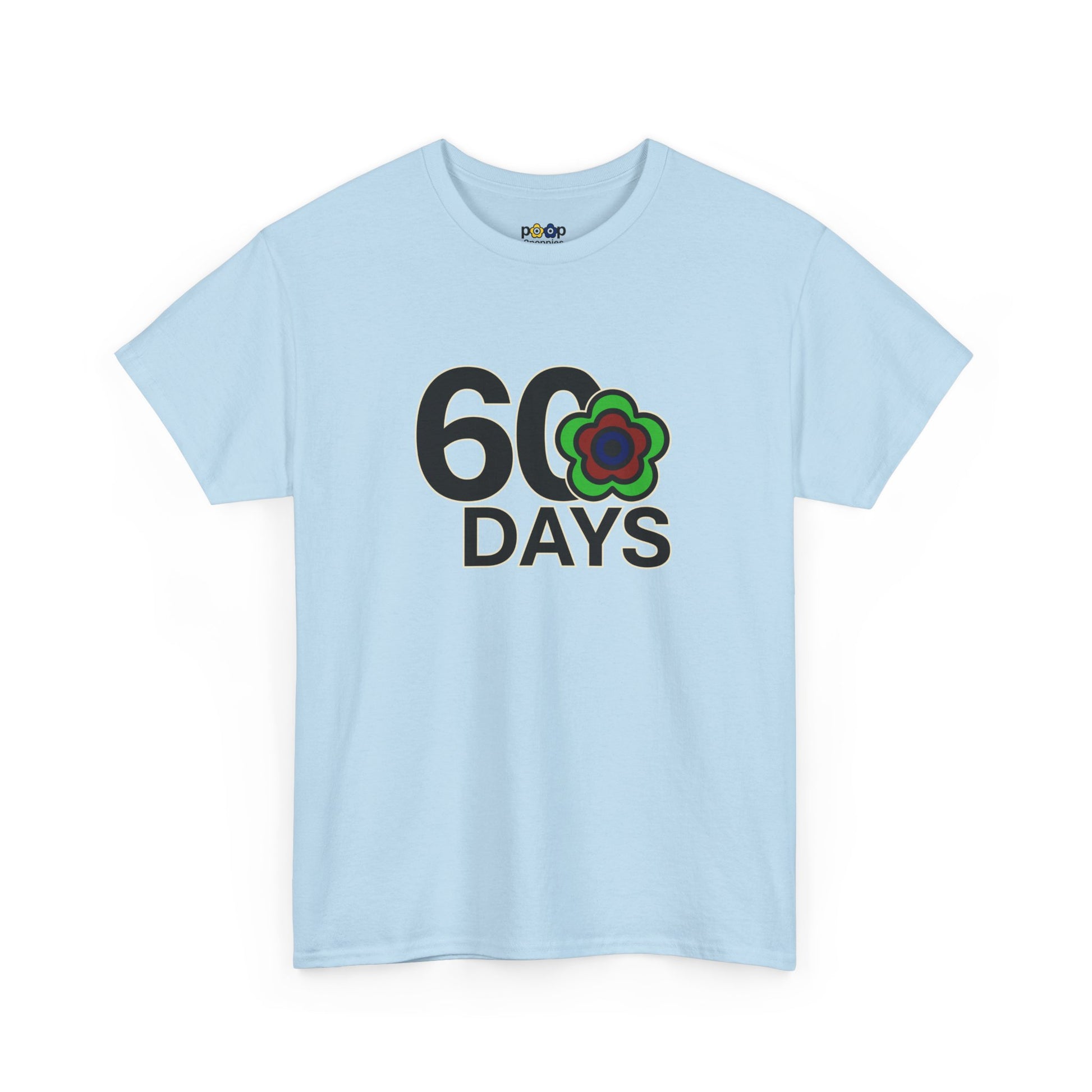 P🌺🌺P2Poppies 60 Days Sober – Motivational Recovery T-Shirt