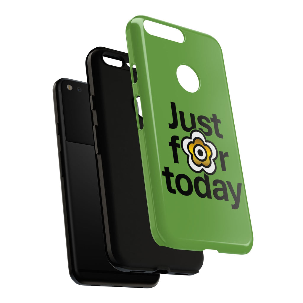 P🌺🌺P2Poppies Just for Today Google Phone Case – Inspirational Recovery Protection