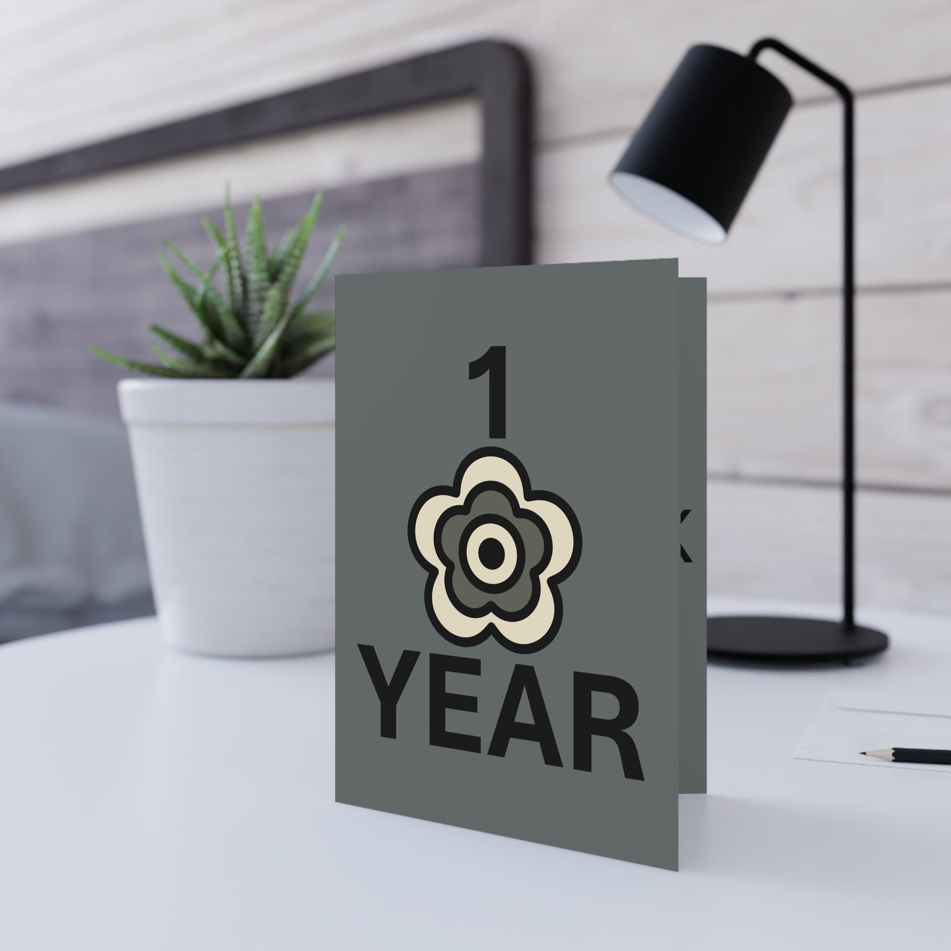 P🌺🌺P2Poppies 1 Year Milestone Greeting Card