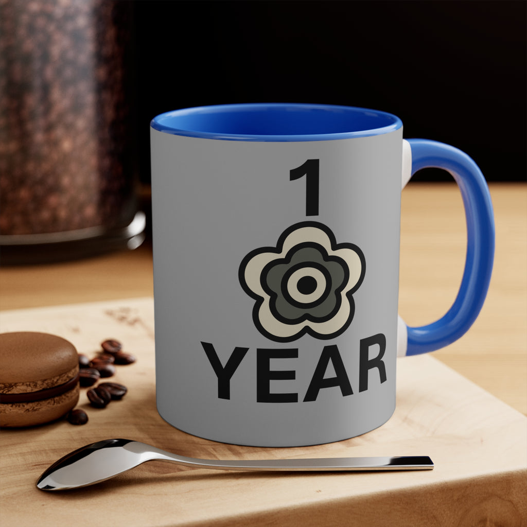 P🌺🌺P2Poppies 1 Year – Motivational Recovery Mug