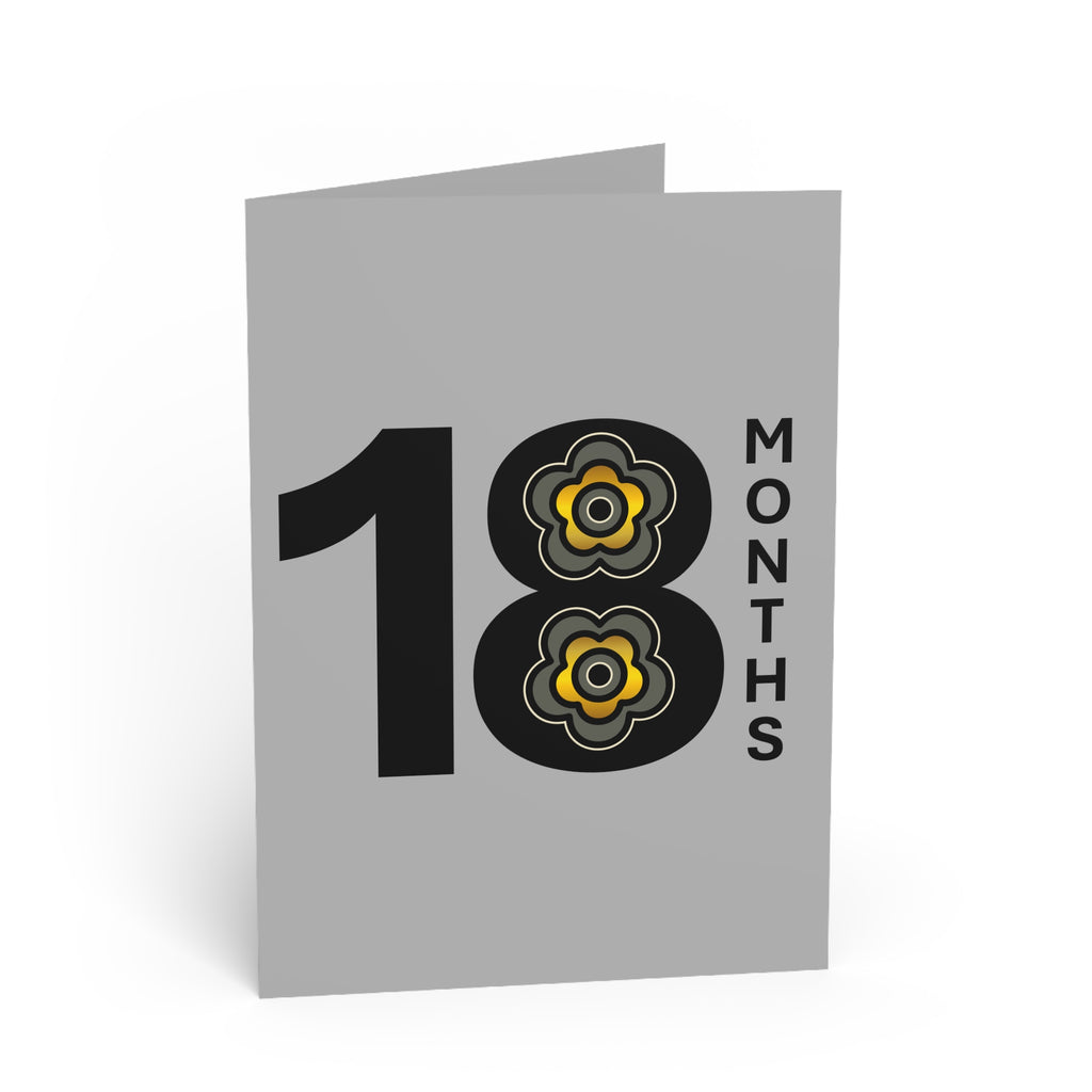 P🌺🌺P2Poppies 18 Months Milestone Greeting Card