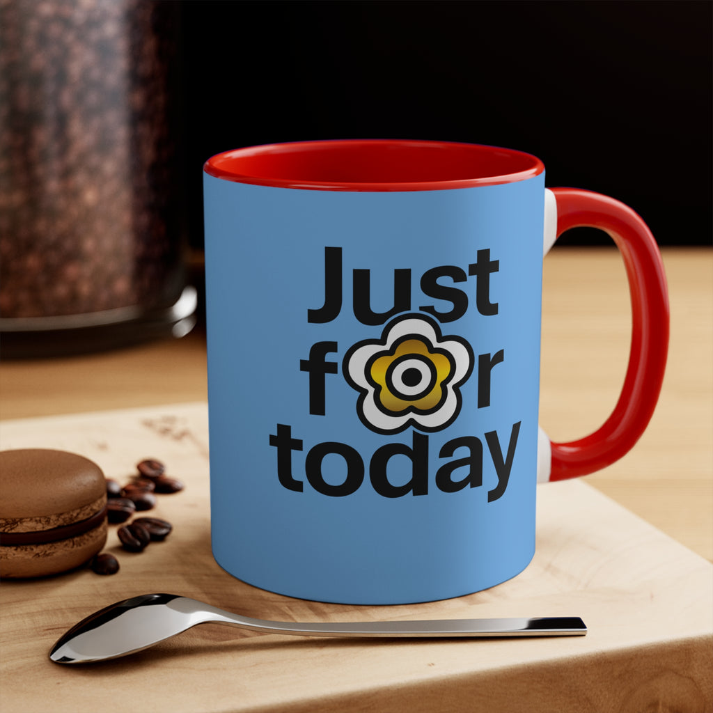 P🌺🌺P2Poppies Just for Today – Motivational Recovery Mug