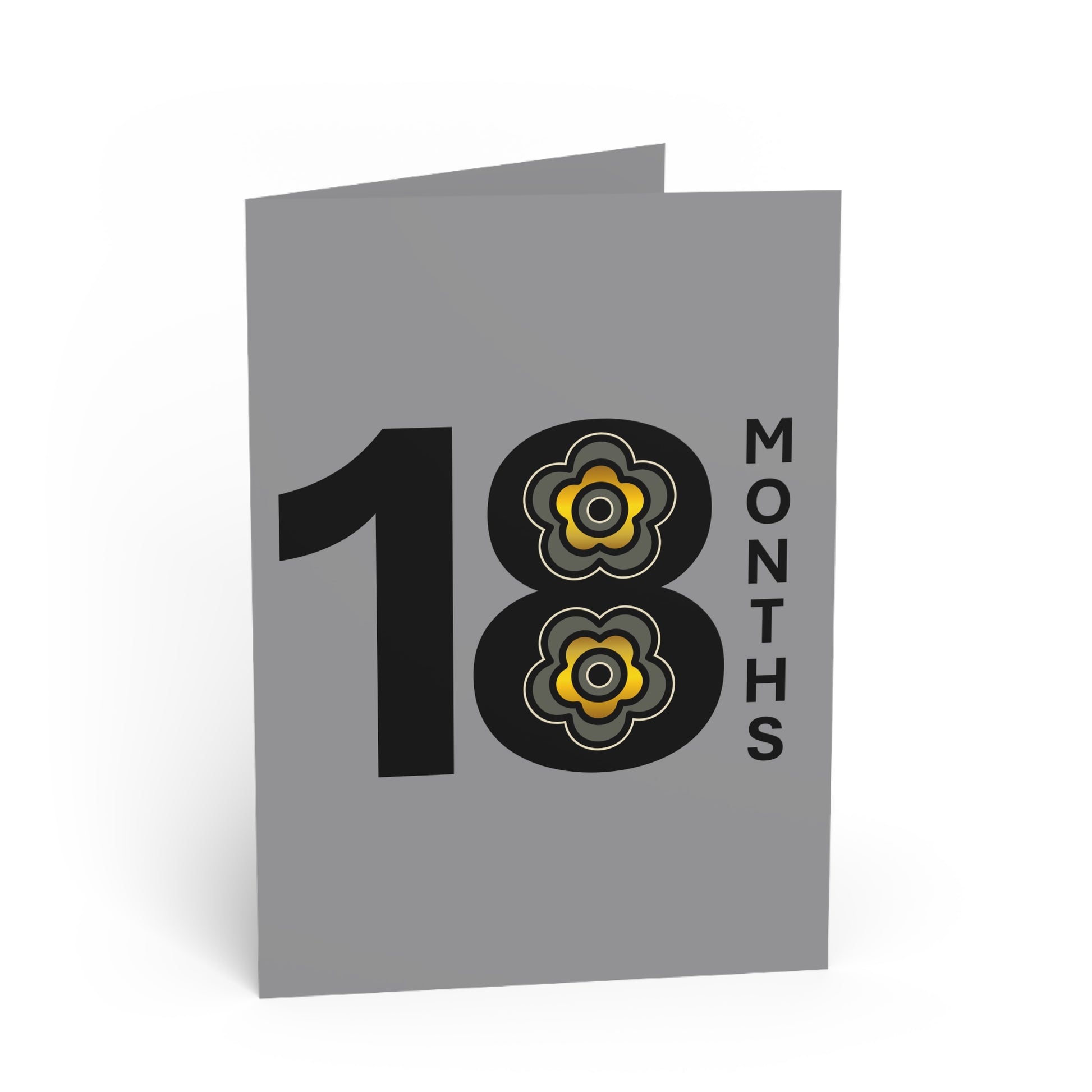 P🌺🌺P2Poppies 18 Months Milestone Greeting Card