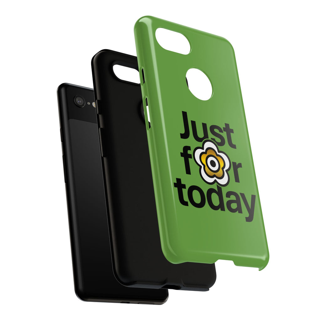 P🌺🌺P2Poppies Just for Today Google Phone Case – Inspirational Recovery Protection