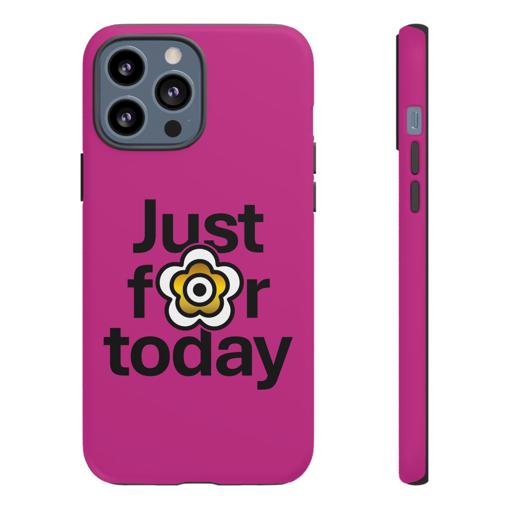 P🌺🌺P2Poppies Just for Today i-Phone Case – Inspirational Recovery Protection