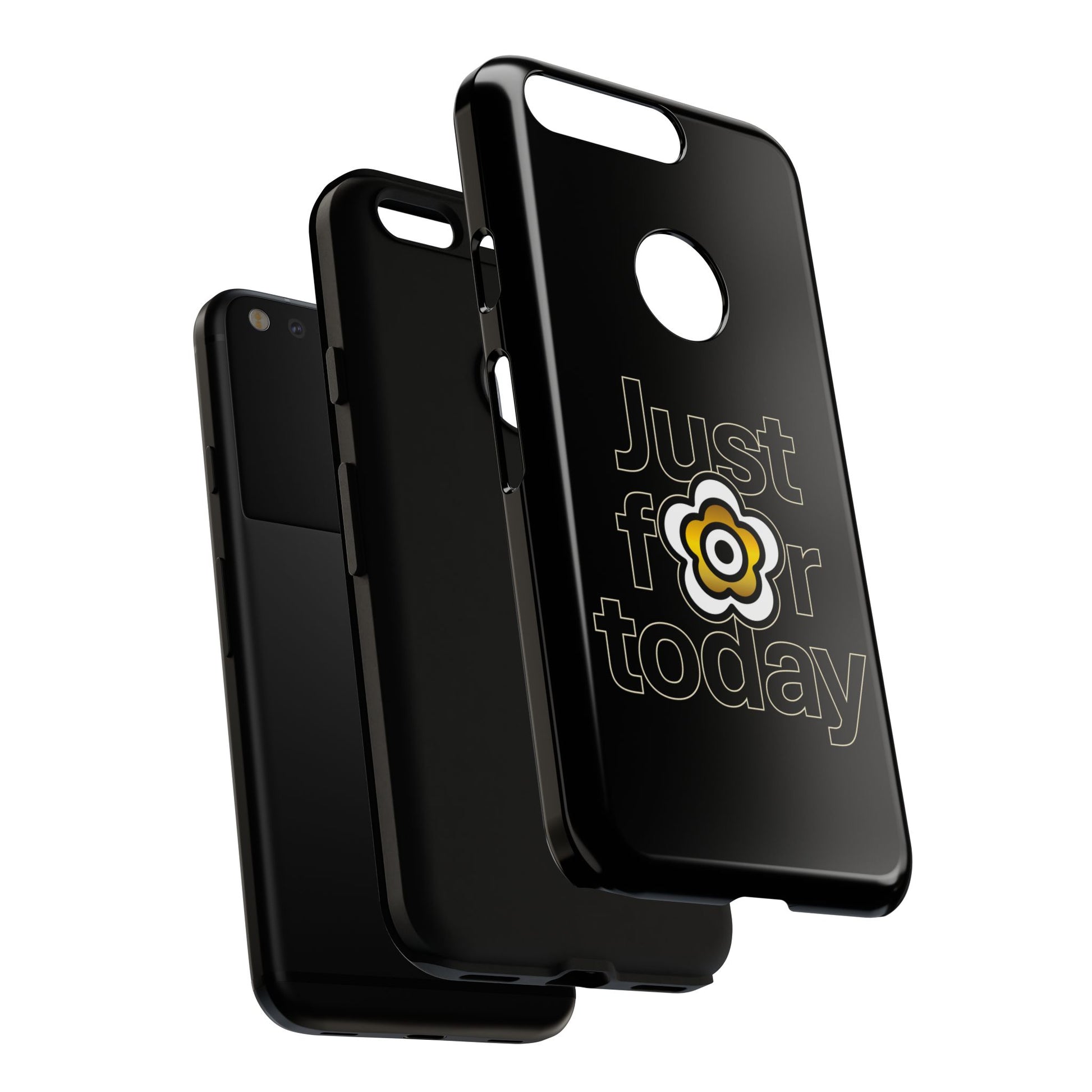 P🌺🌺P2Poppies Just for Today Google Phone Case – Inspirational Recovery Protection