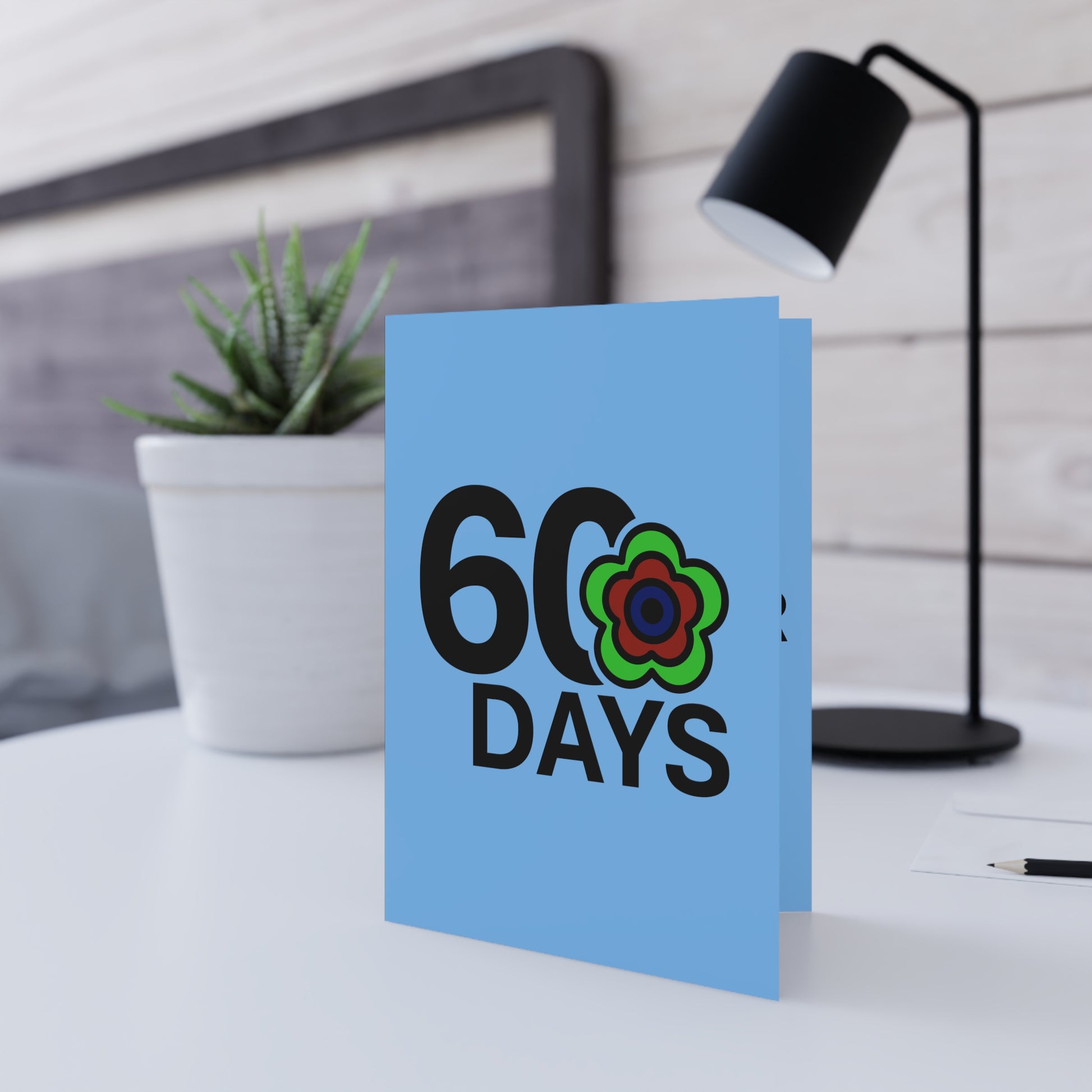 P🌺🌺P2Poppies 60 Days Milestone Greeting Card