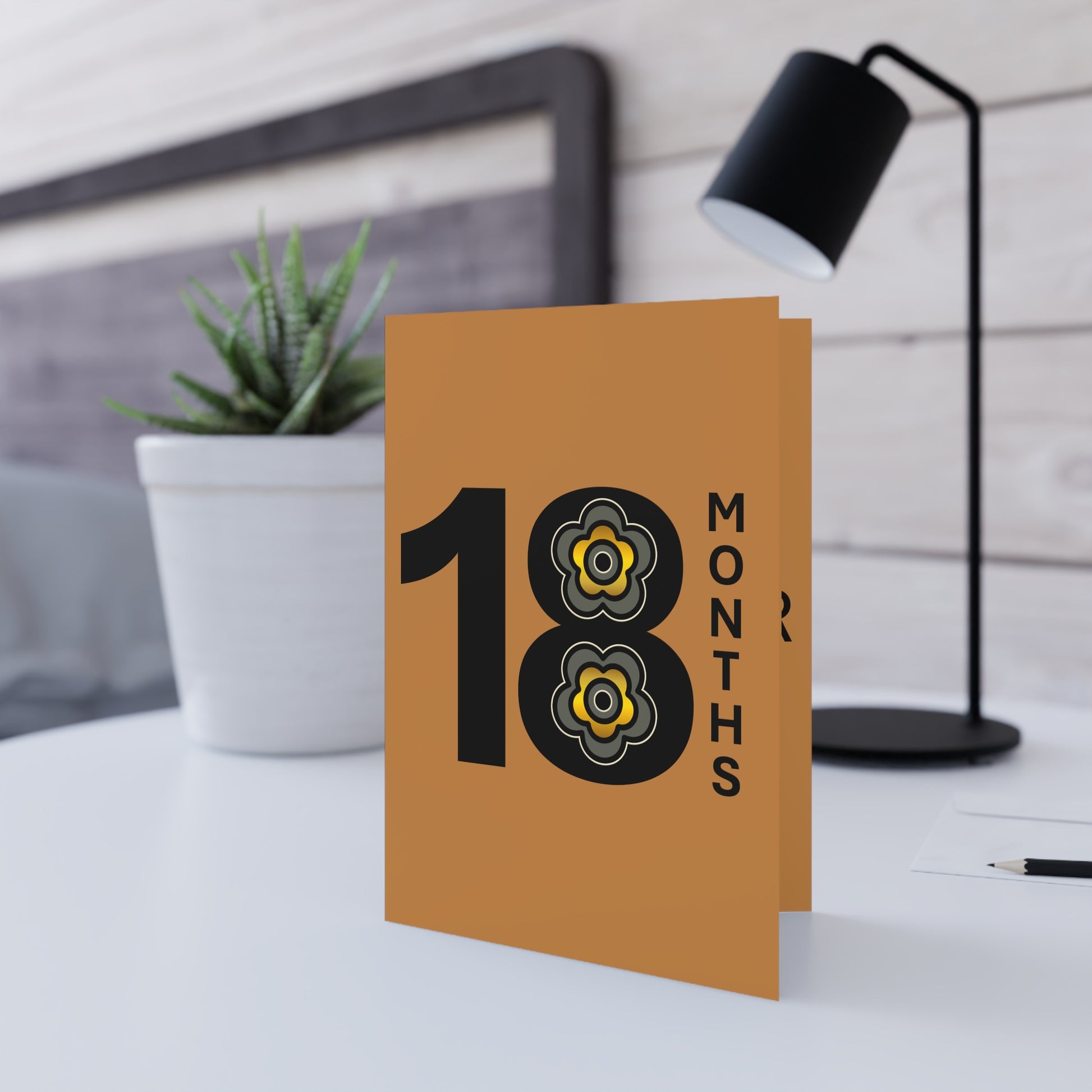 P🌺🌺P2Poppies 18 Months Milestone Greeting Card