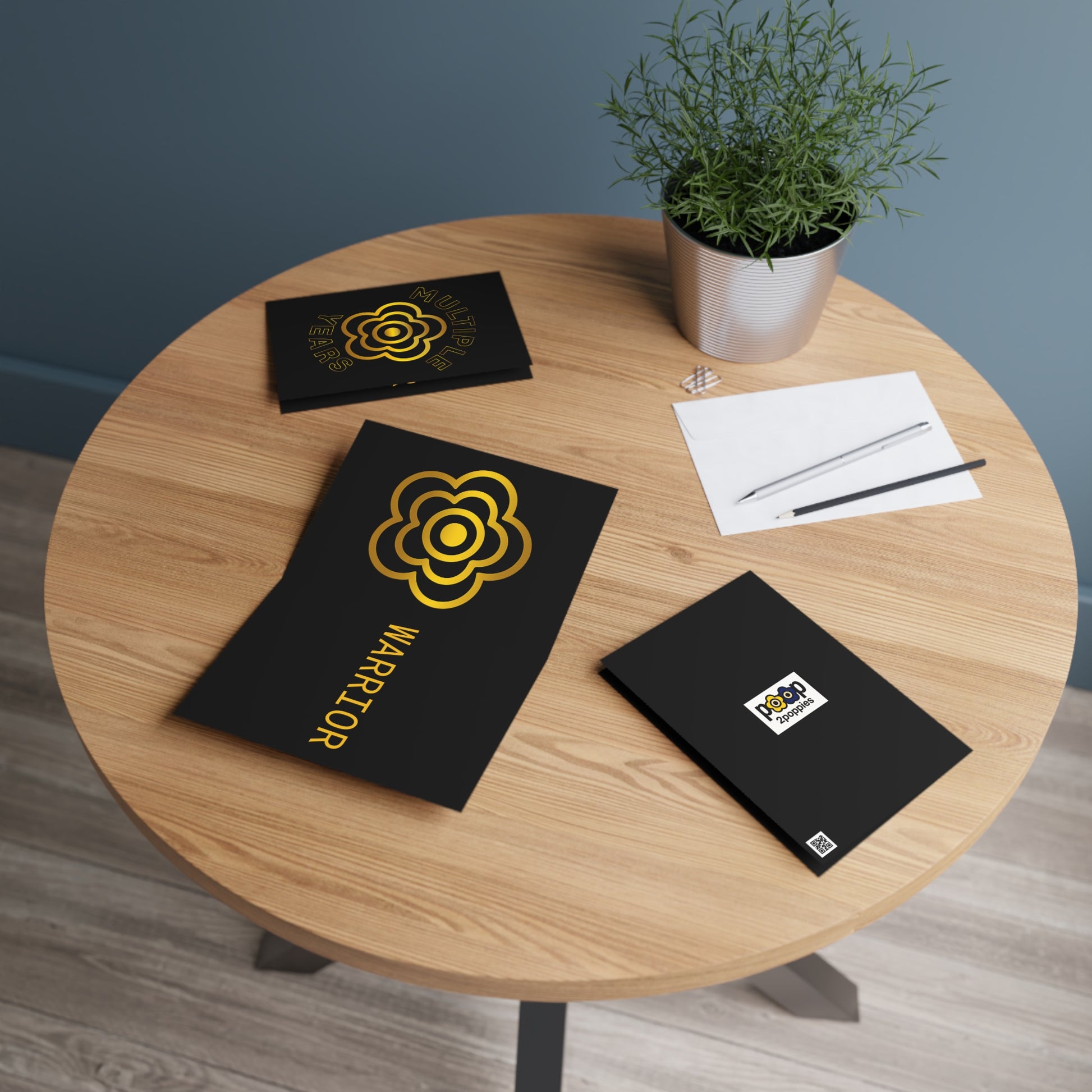 P🌺🌺P2Poppies Multiple Years Milestone Greeting Card