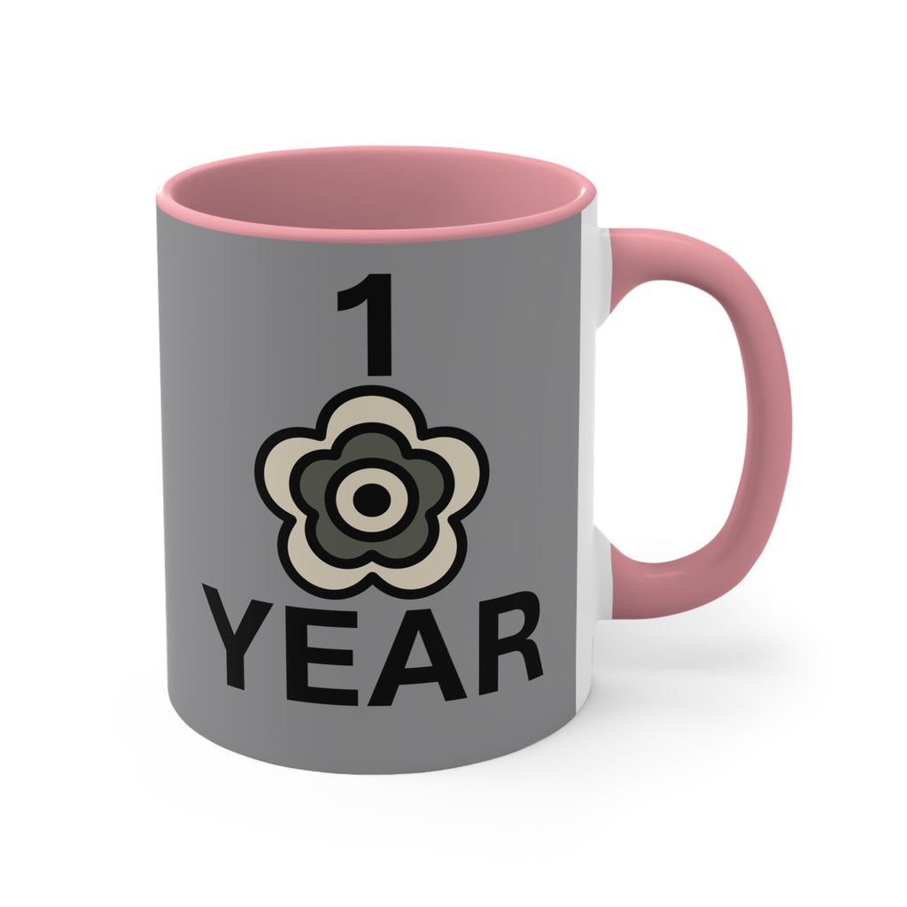 P🌺🌺P2Poppies 1 Year – Motivational Recovery Mug