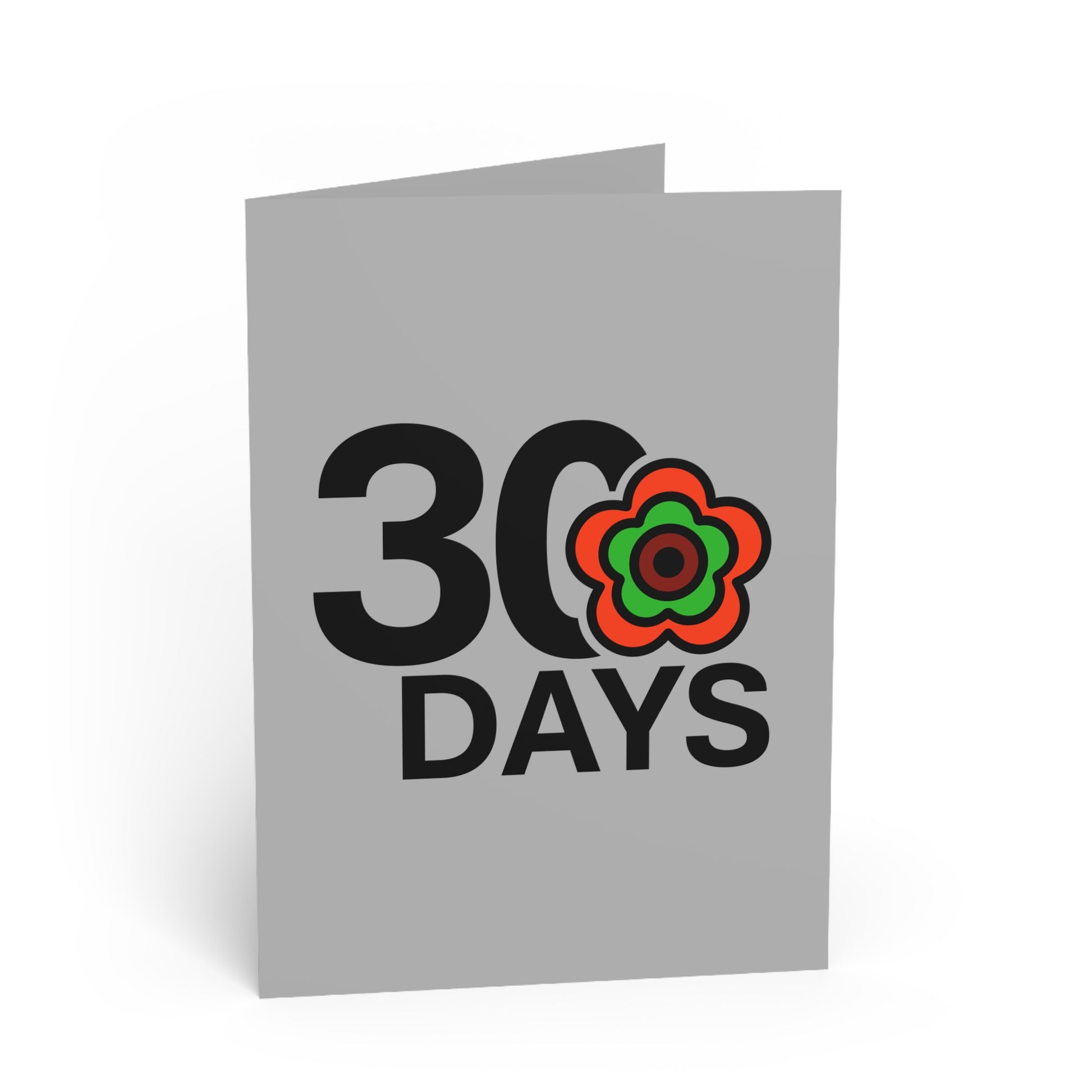 P🌺🌺P2Poppies 30 Days Milestone Greeting Card