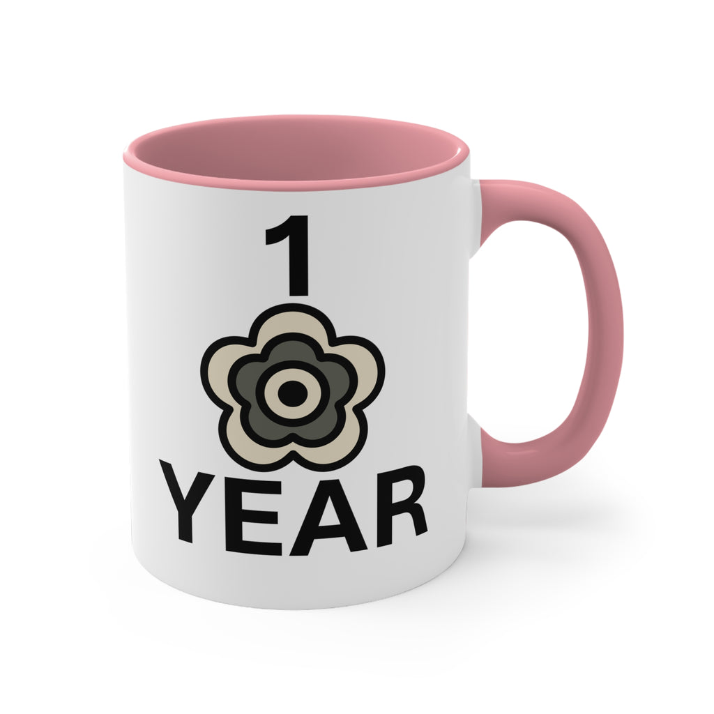 P🌺🌺P2Poppies 1 Year – Motivational Recovery Mug