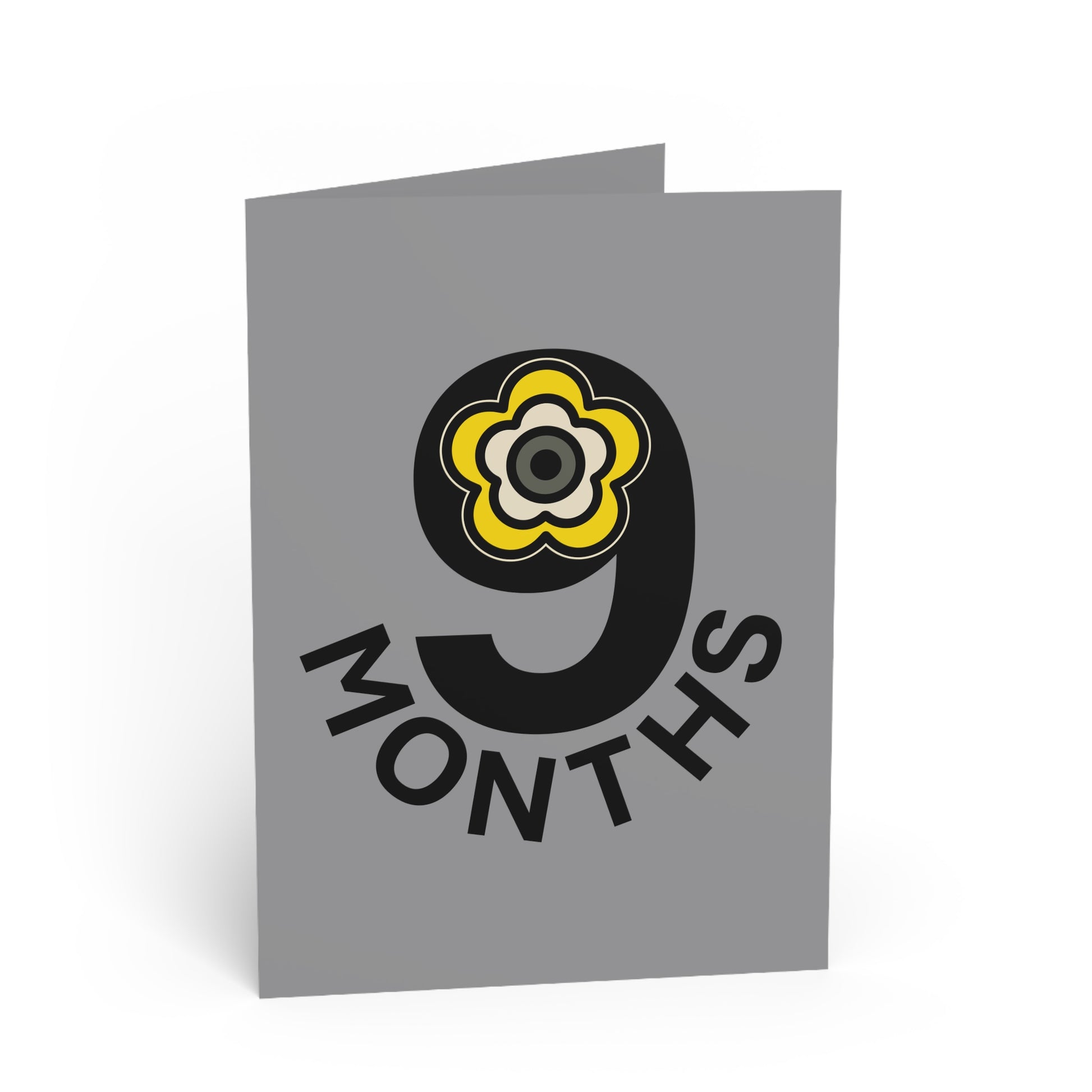 P🌺🌺P2Poppies 9 Months Milestone Greeting Card