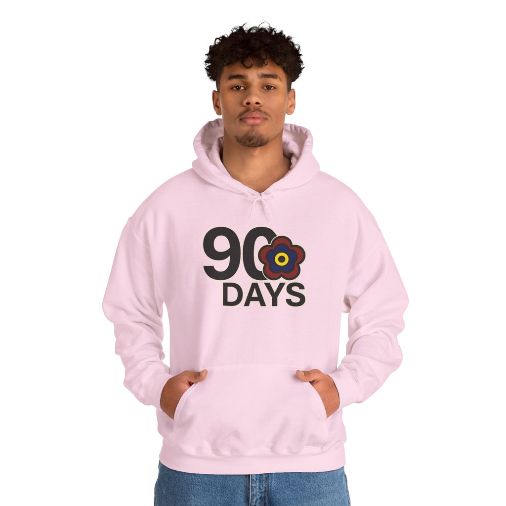 P🌺🌺P2Poppies 90 Days Sober Hoodie – Recovery Milestone Sweatshirt