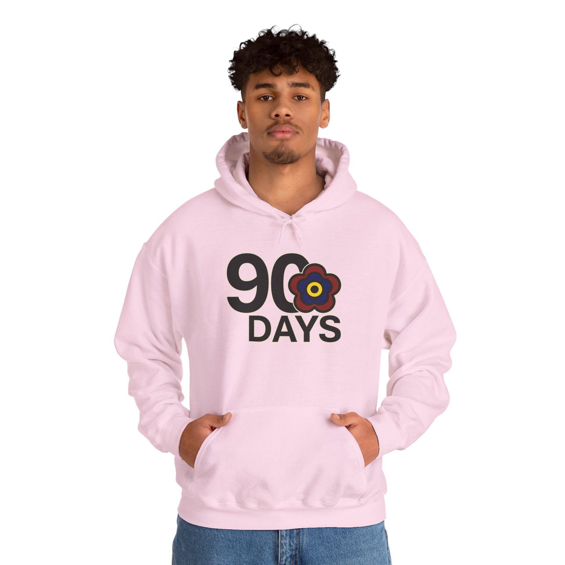 P🌺🌺P2Poppies 90 Days Sober Hoodie – Recovery Milestone Sweatshirt