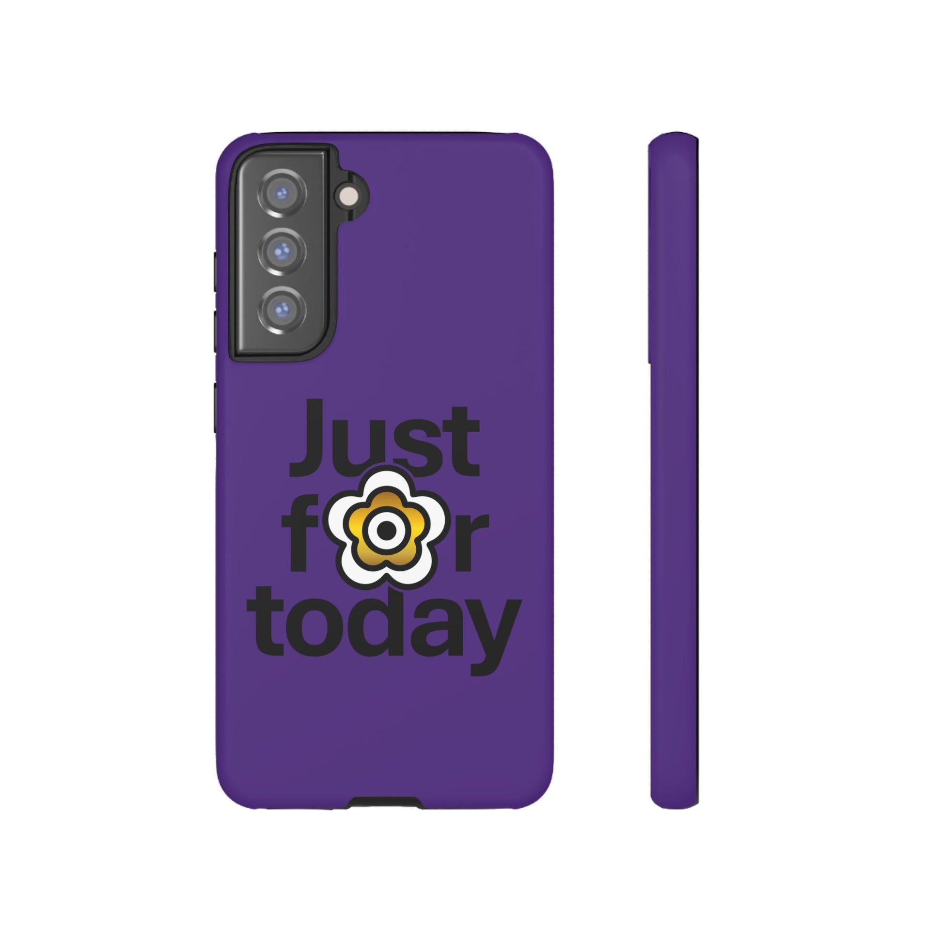 P🌺🌺P2Poppies Just for Today Samsung Phone Case – Inspirational Recovery Protection