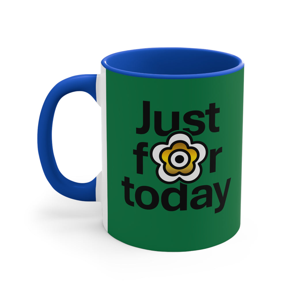 P🌺🌺P2Poppies Just for Today – Motivational Recovery Mug