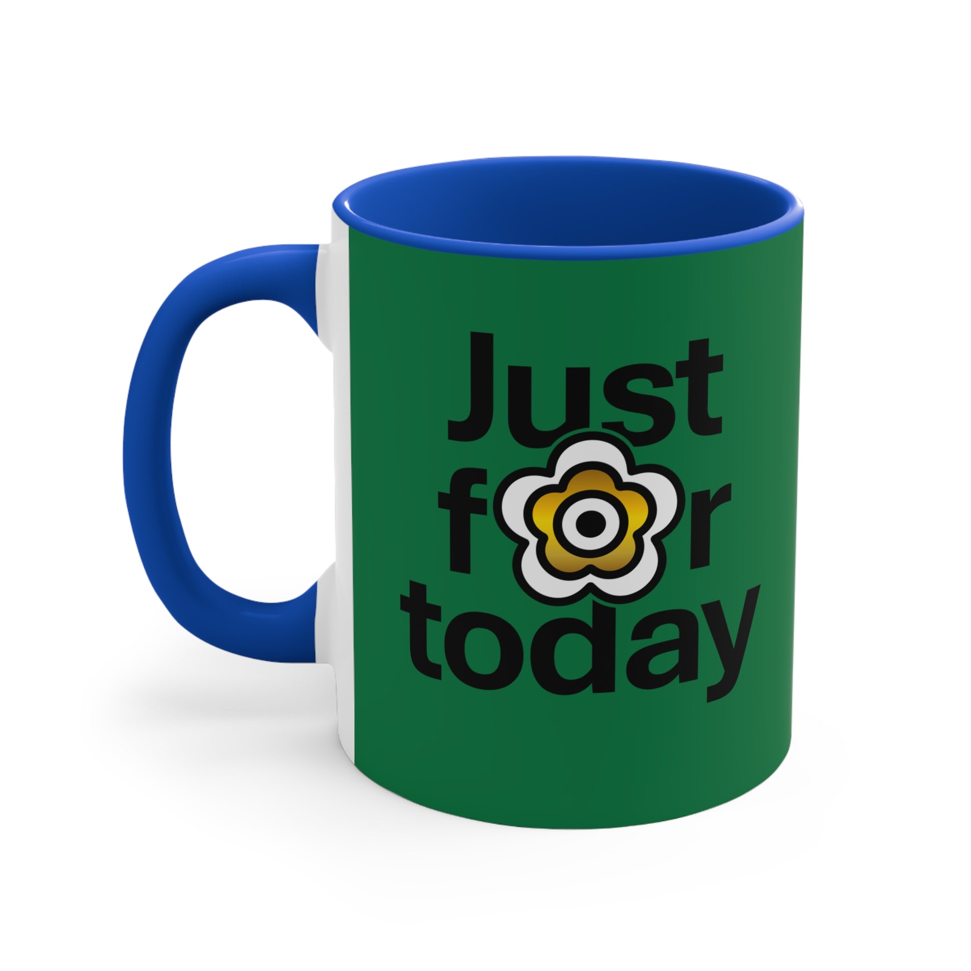 P🌺🌺P2Poppies Just for Today – Motivational Recovery Mug