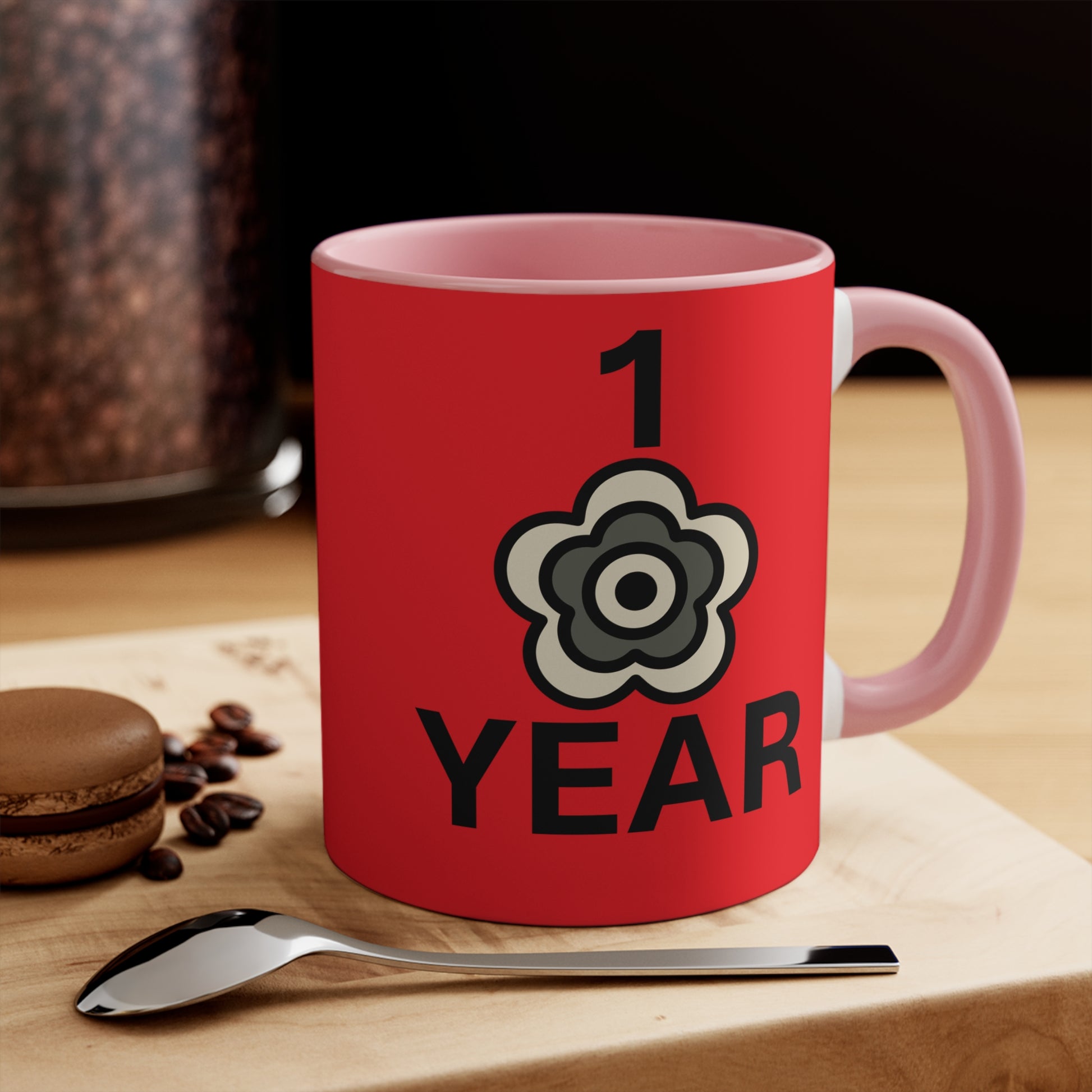 P🌺🌺P2Poppies 1 Year – Motivational Recovery Mug