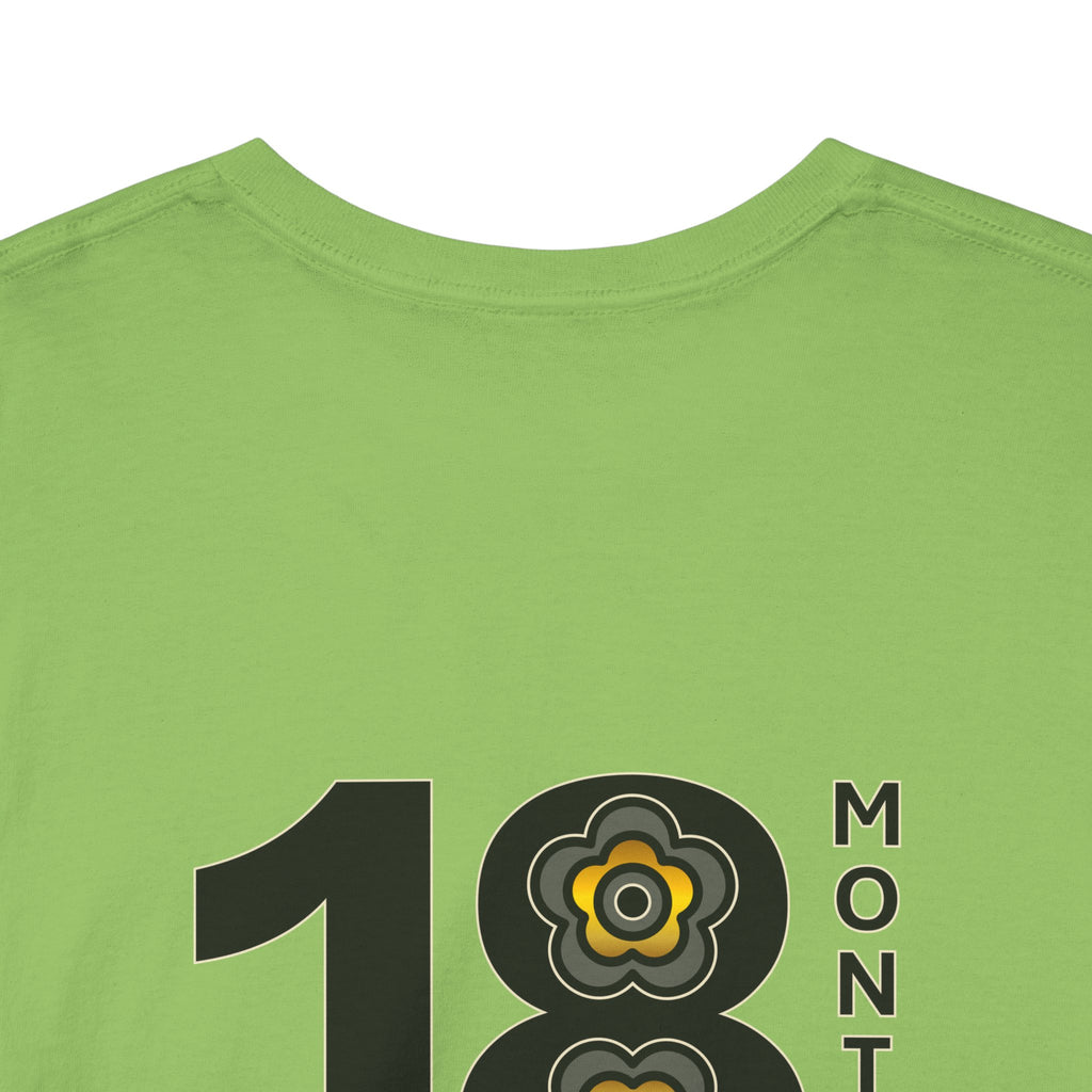 P🌺🌺P2Poppies 18 Months Sober – Motivational Recovery T-Shirt