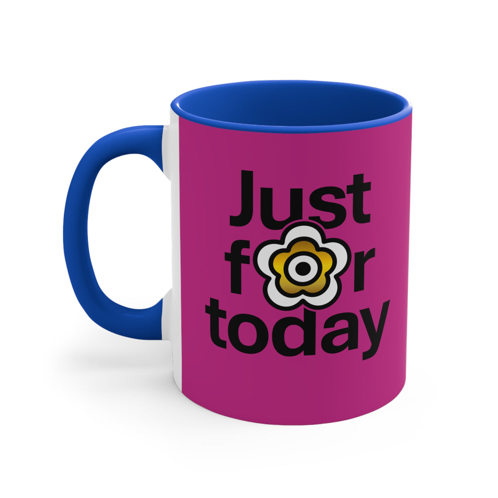 P🌺🌺P2Poppies Just for Today – Motivational Recovery Mug