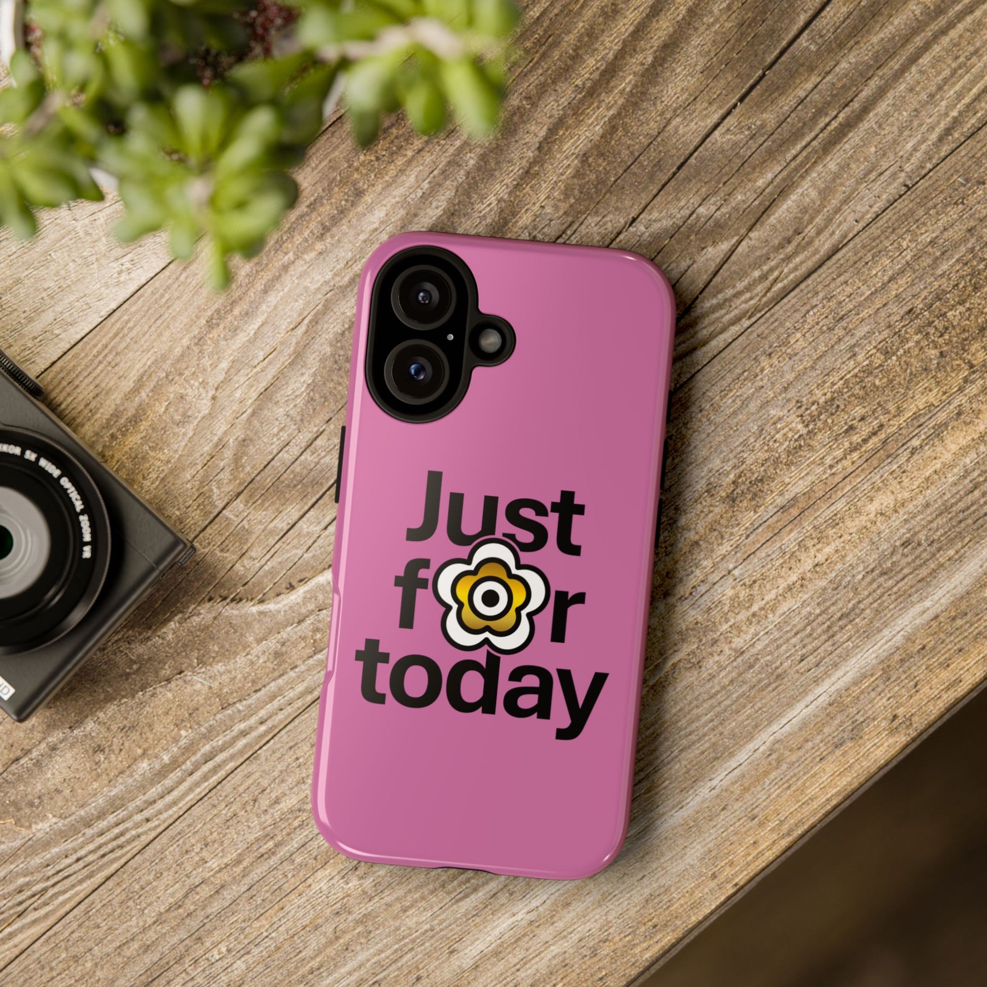 P🌺🌺P2Poppies Just for Today i-Phone Case – Inspirational Recovery Protection