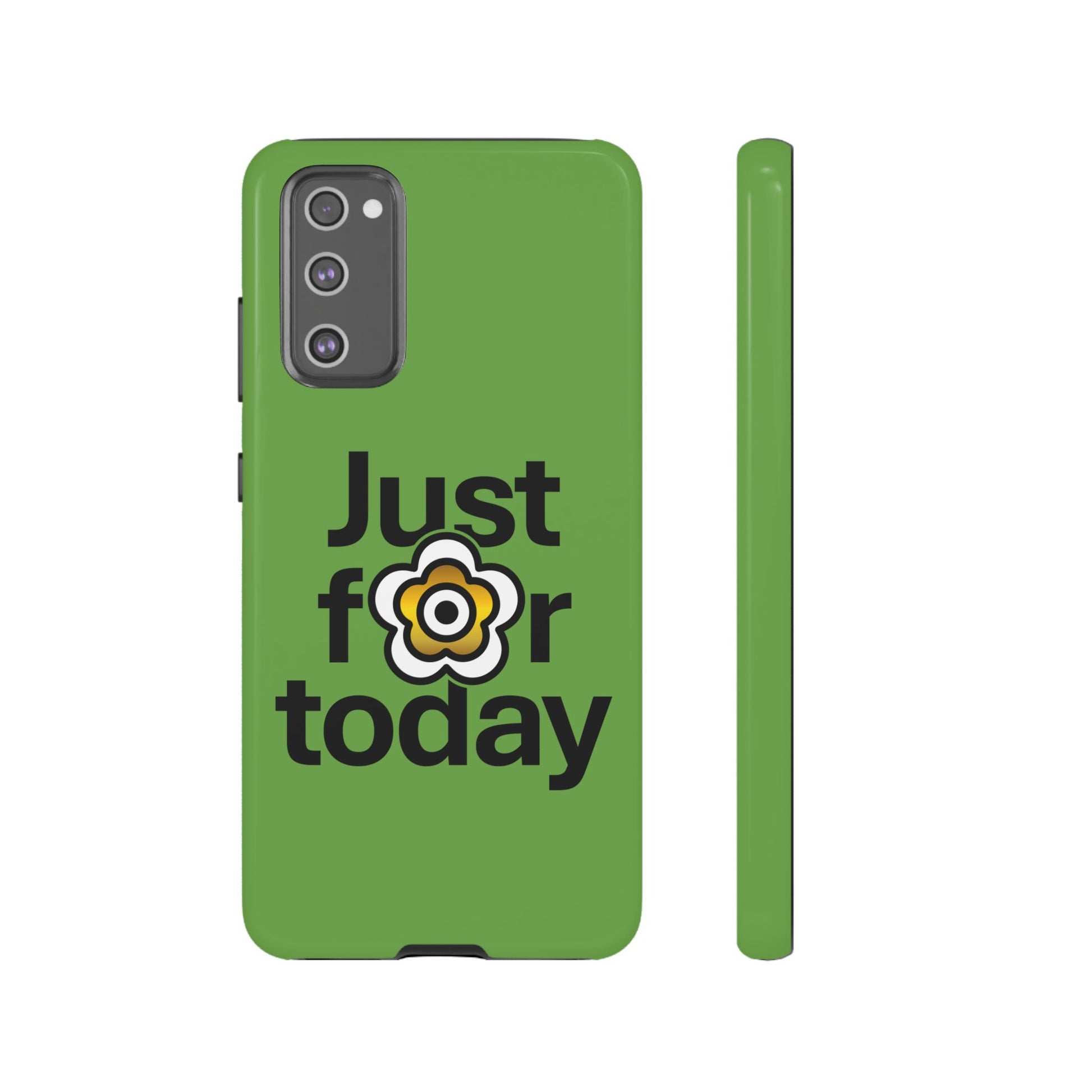 P🌺🌺P2Poppies Just for Today Samsung Phone Case – Inspirational Recovery Protection