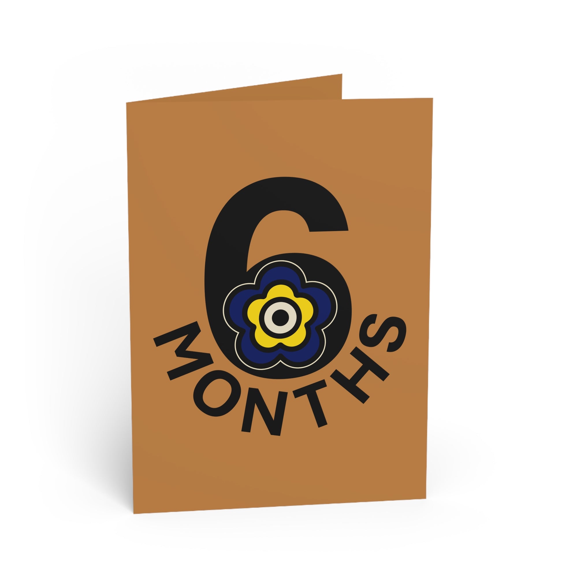 P🌺🌺P2Poppies 6 Months Milestone Greeting Card