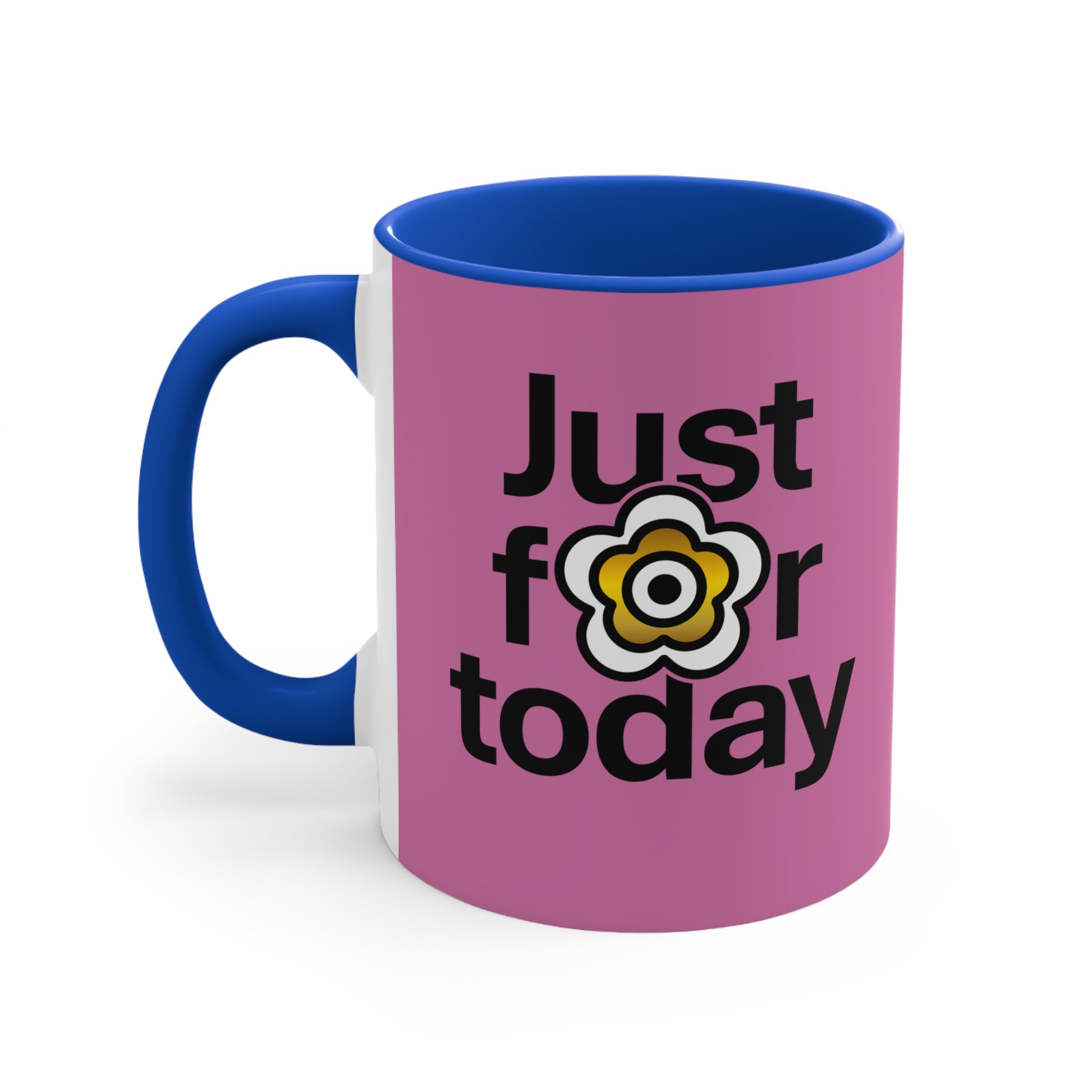 P🌺🌺P2Poppies Just for Today – Motivational Recovery Mug