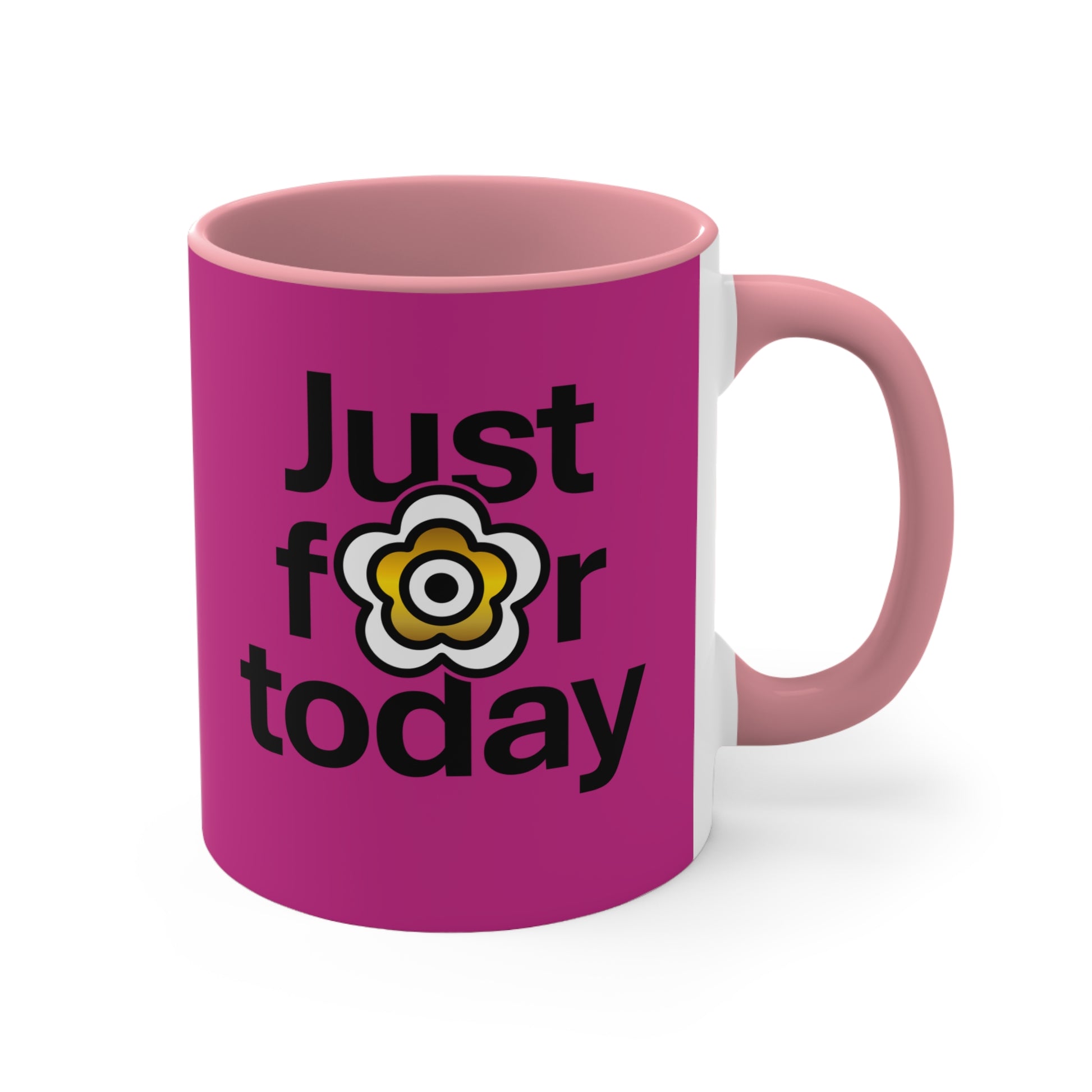 P🌺🌺P2Poppies Just for Today – Motivational Recovery Mug