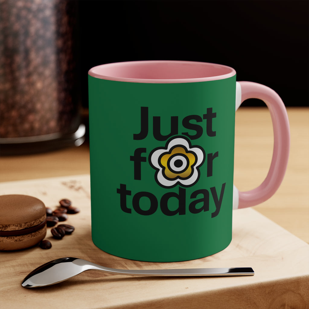 P🌺🌺P2Poppies Just for Today – Motivational Recovery Mug