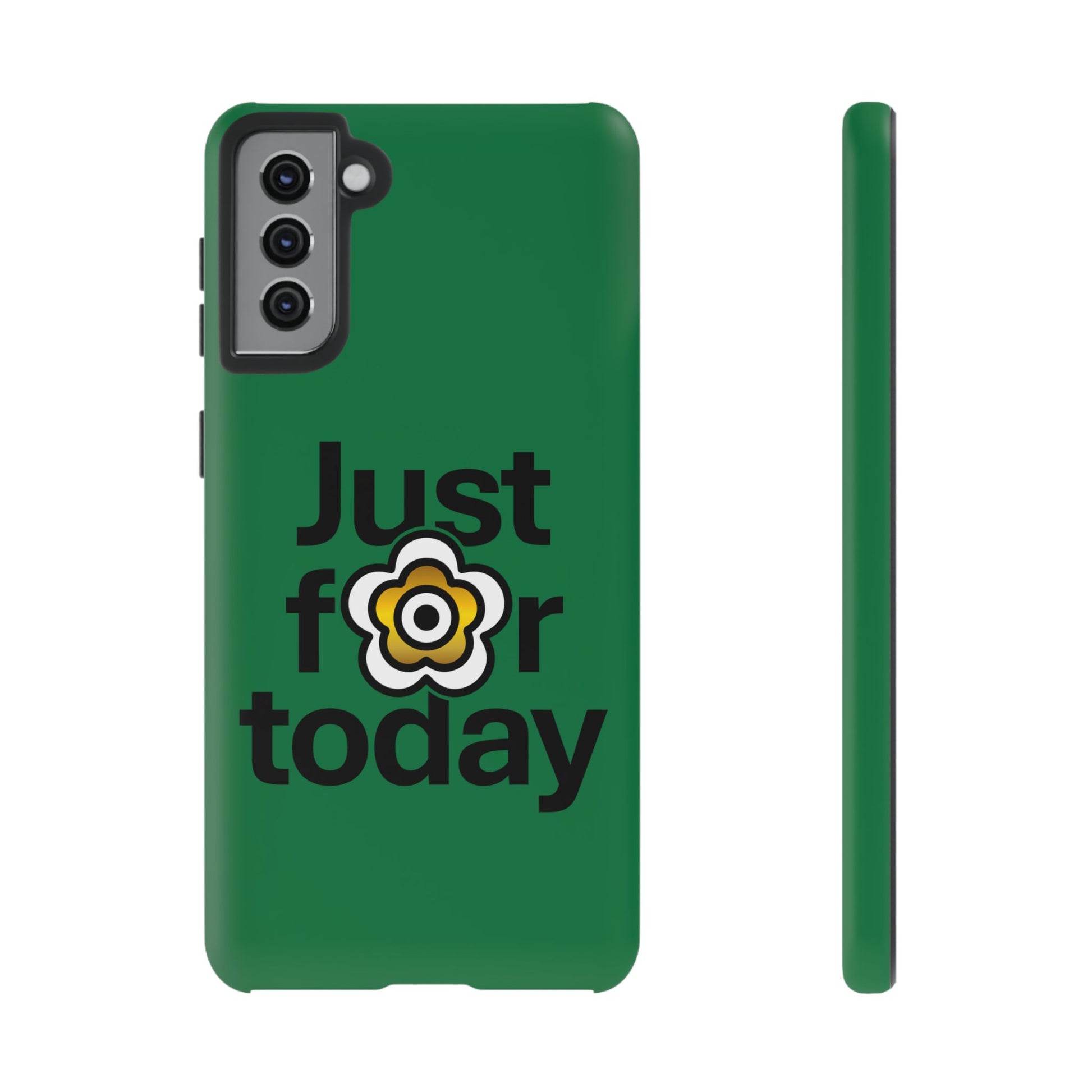 P🌺🌺P2Poppies Just for Today Samsung Phone Case – Inspirational Recovery Protection