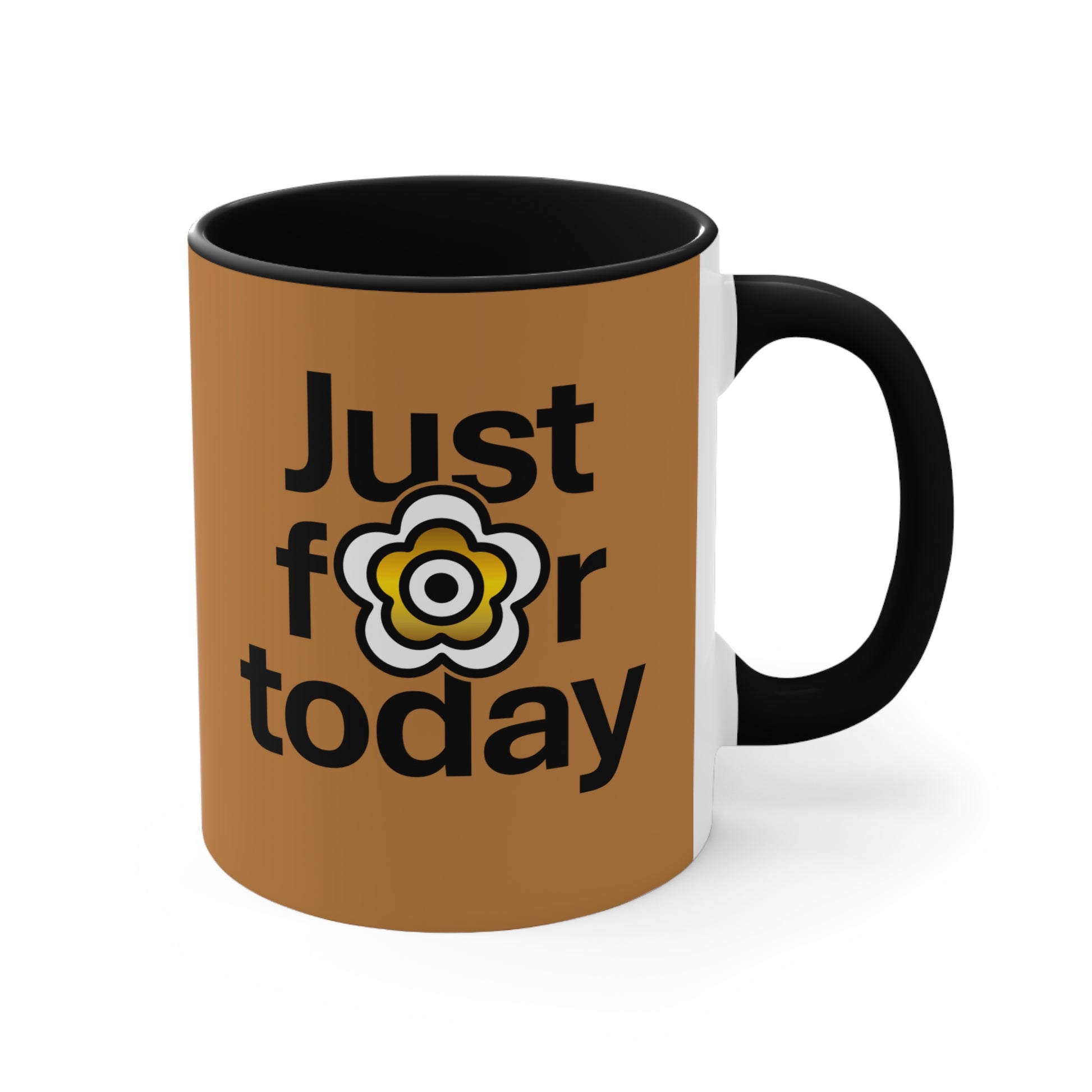 P🌺🌺P2Poppies Just for Today – Motivational Recovery Mug