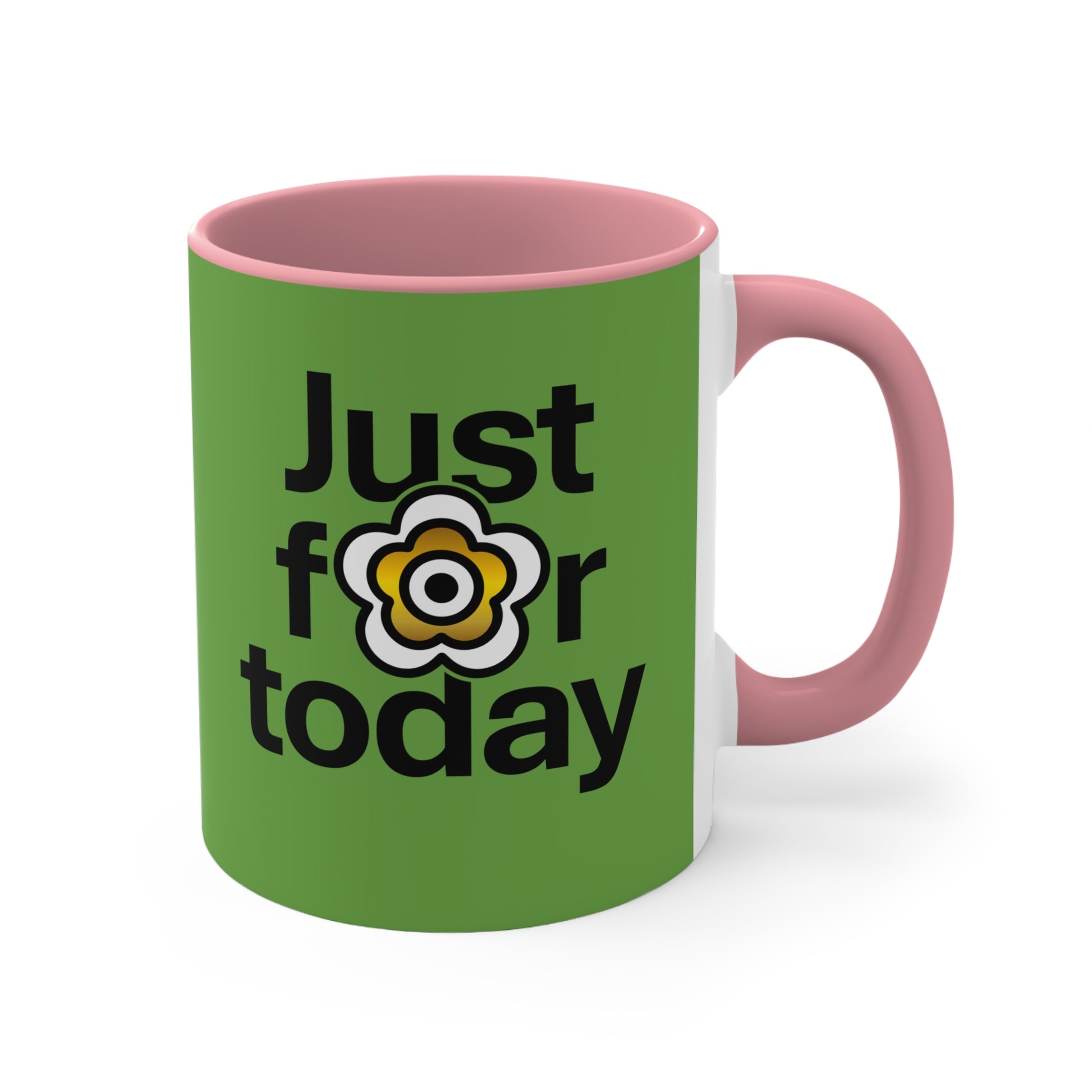 P🌺🌺P2Poppies Just for Today – Motivational Recovery Mug