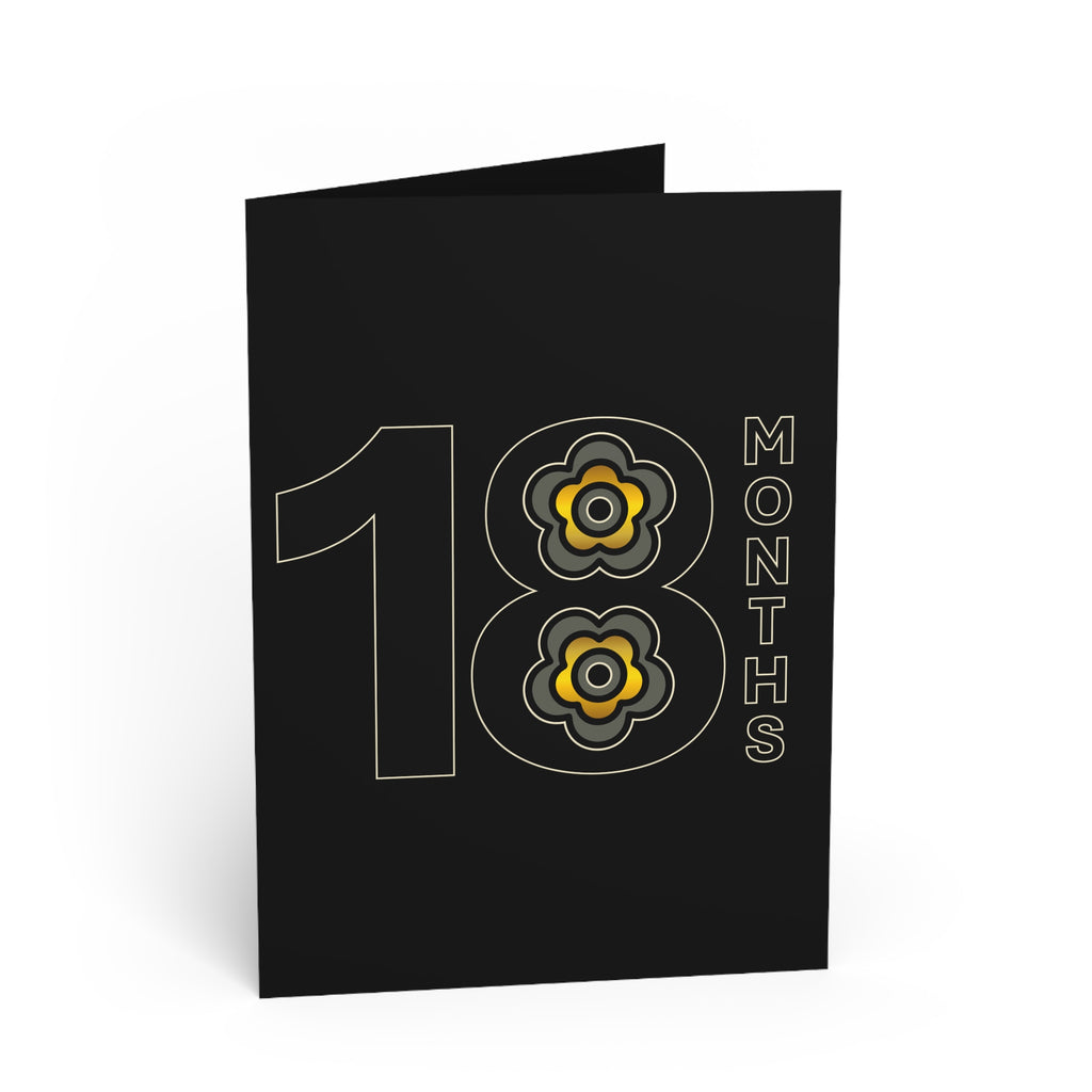 P🌺🌺P2Poppies 18 Months Milestone Greeting Card