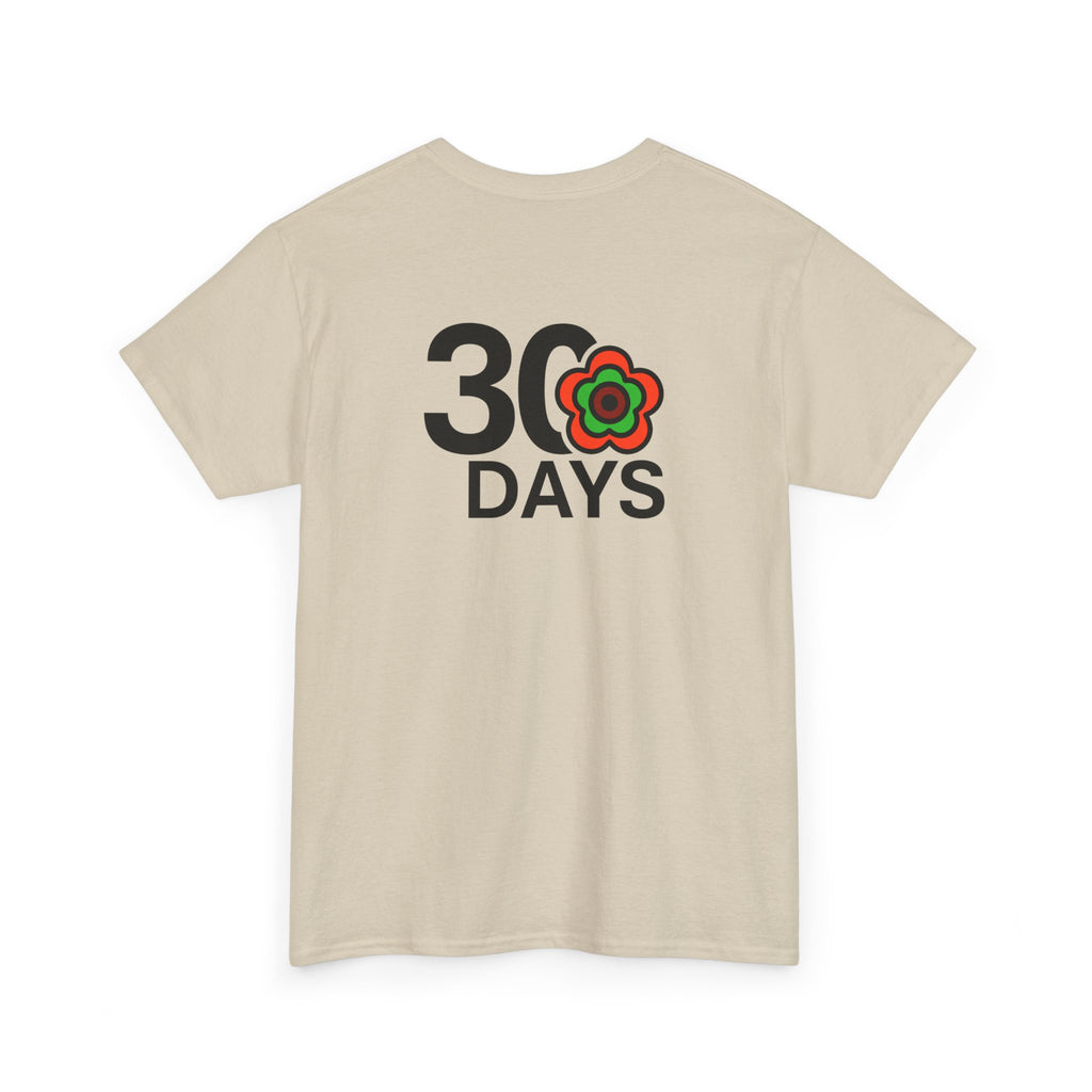 P🌺🌺P2Poppies 30 Days Sober – Motivational Recovery T-Shirt