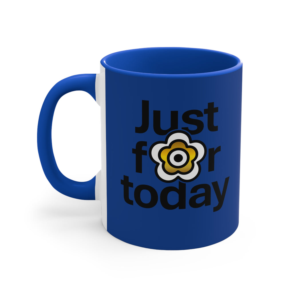 P🌺🌺P2Poppies Just for Today – Motivational Recovery Mug