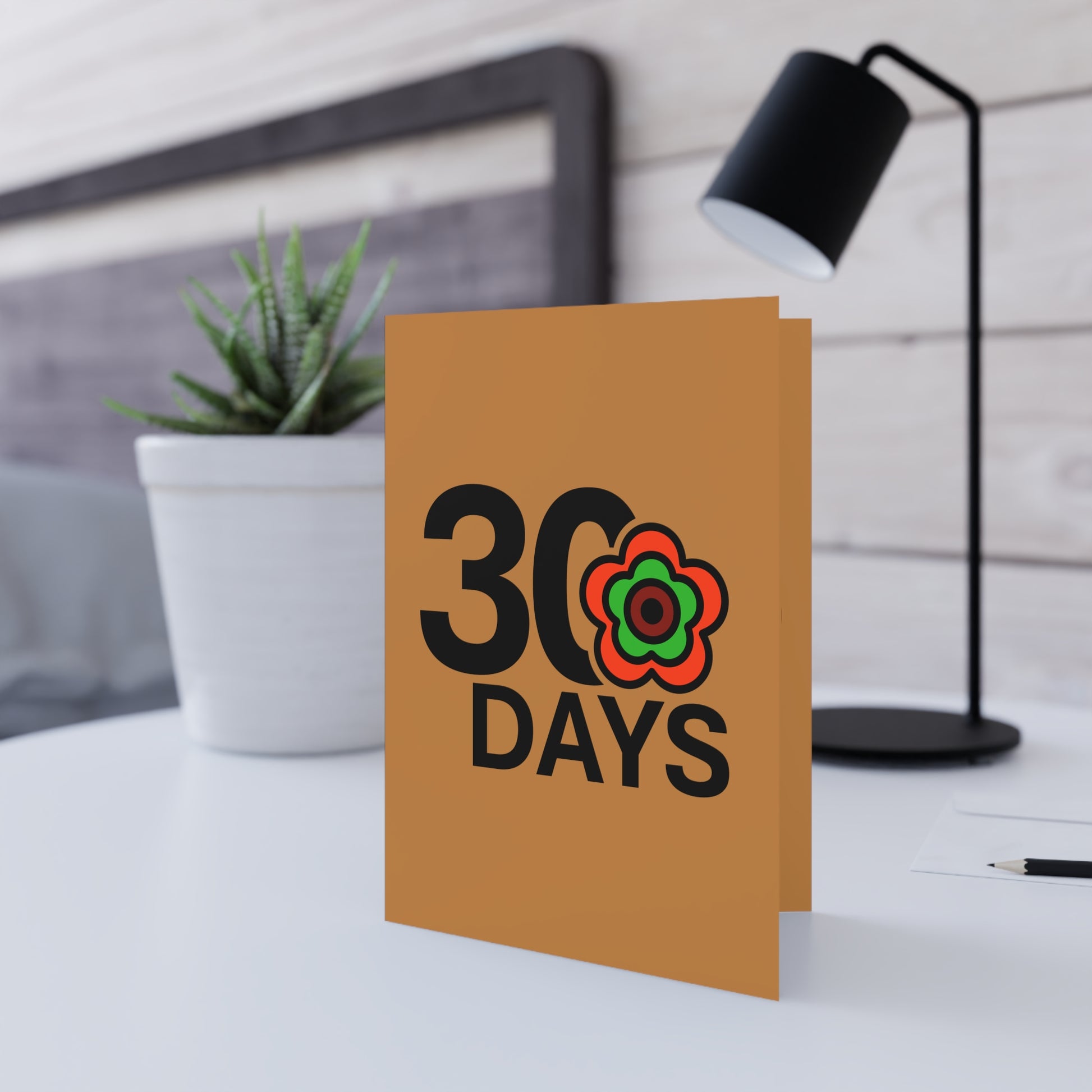 P🌺🌺P2Poppies 30 Days Milestone Greeting Card