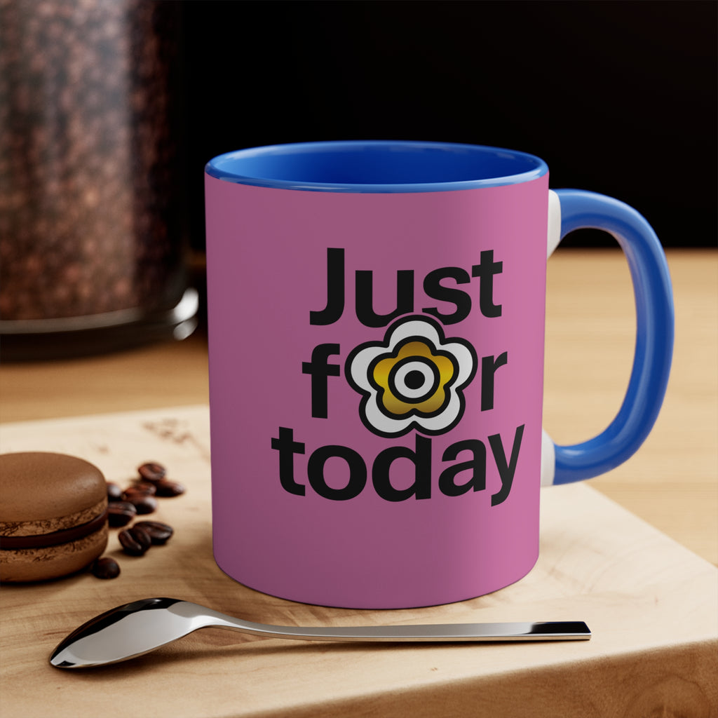 P🌺🌺P2Poppies Just for Today – Motivational Recovery Mug